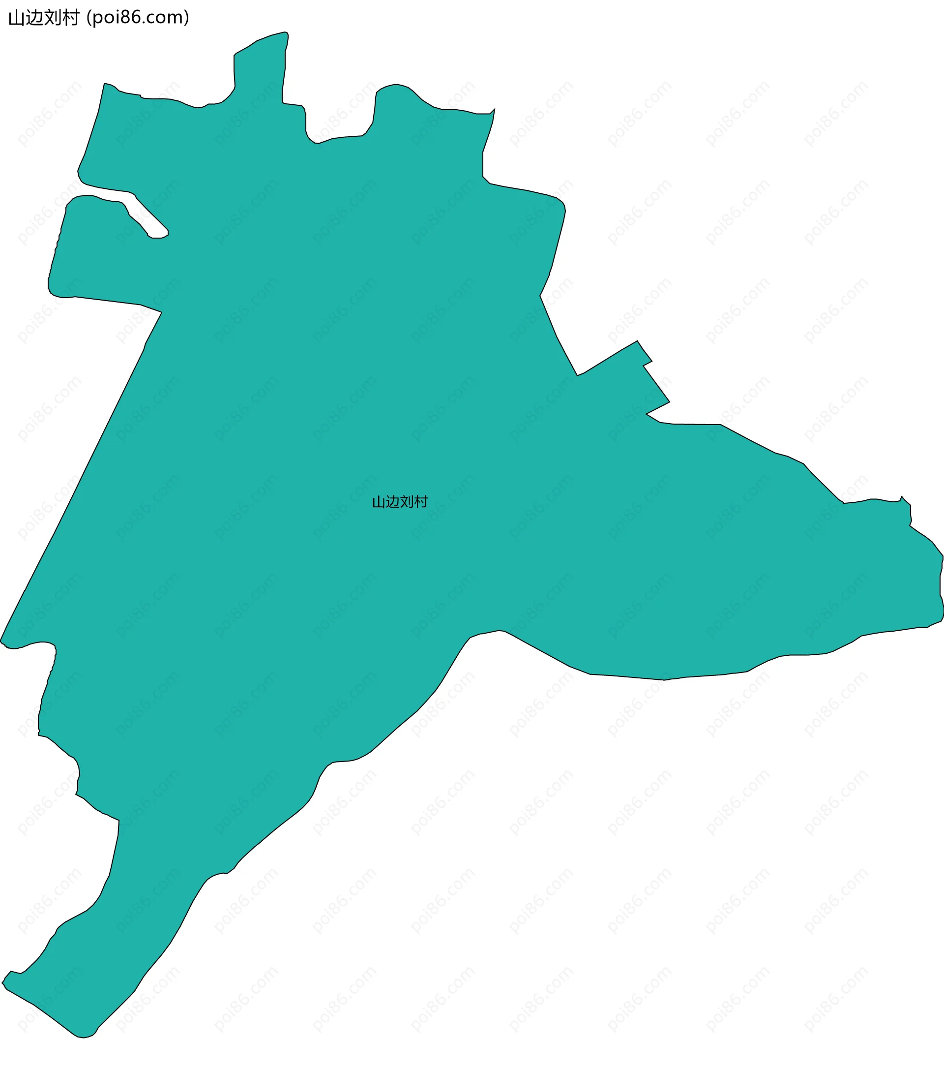 山边刘村边界地图