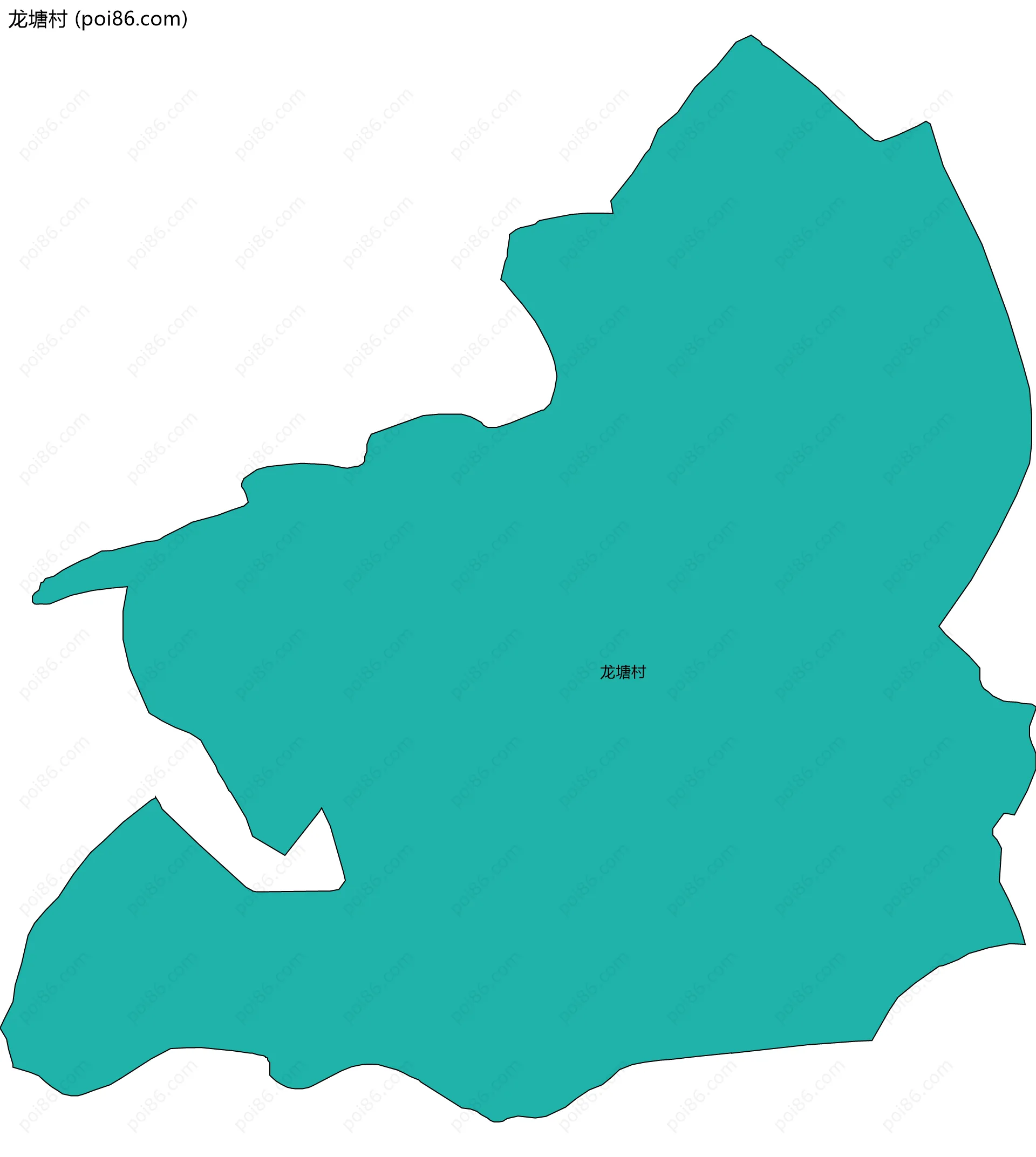 龙塘村边界地图