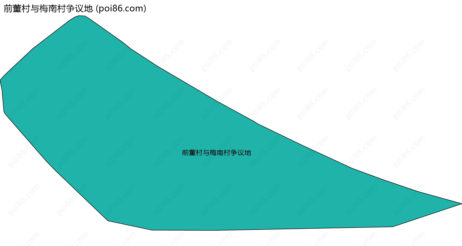 前董村与梅南村争议地边界地图