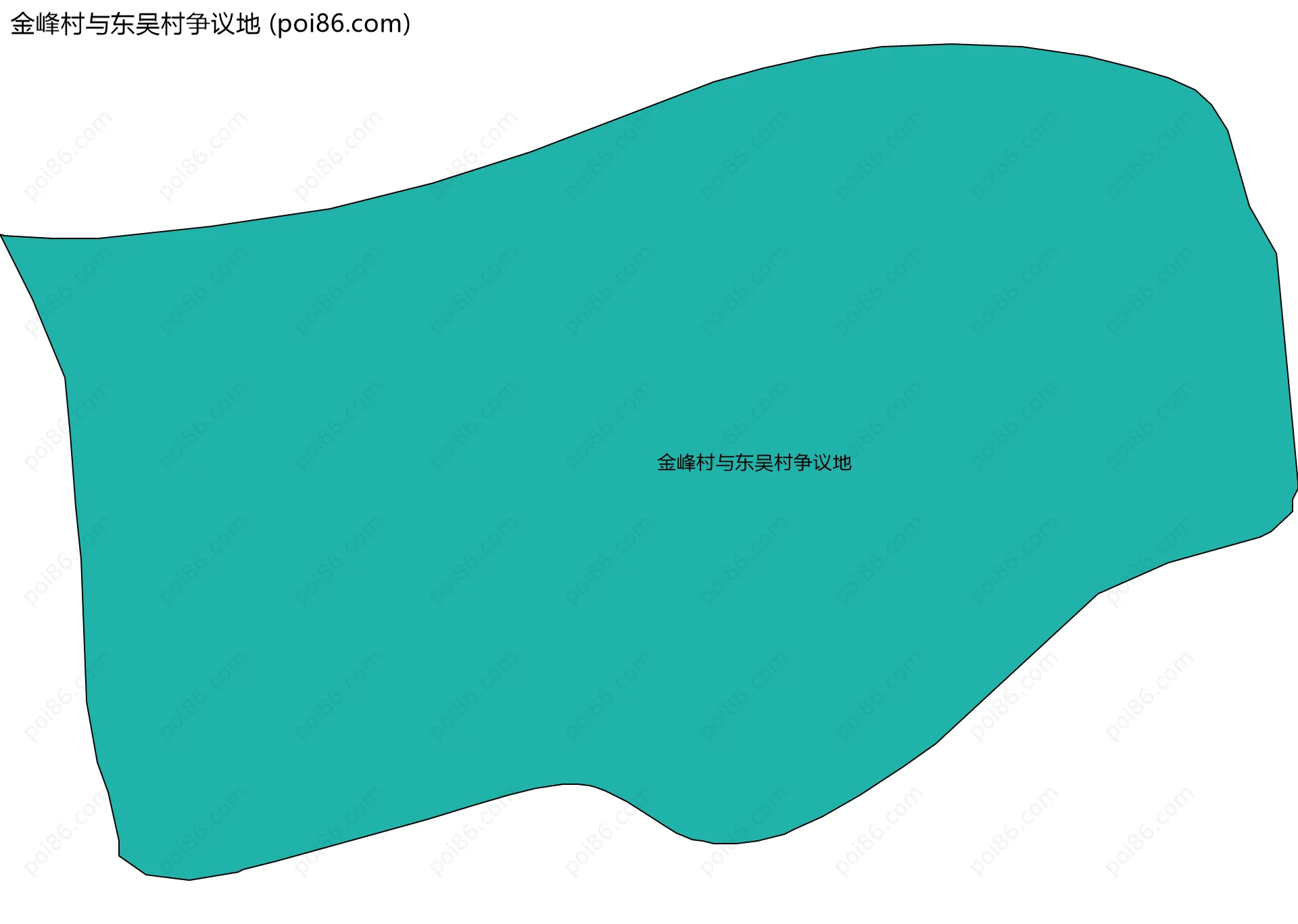 金峰村与东吴村争议地边界地图