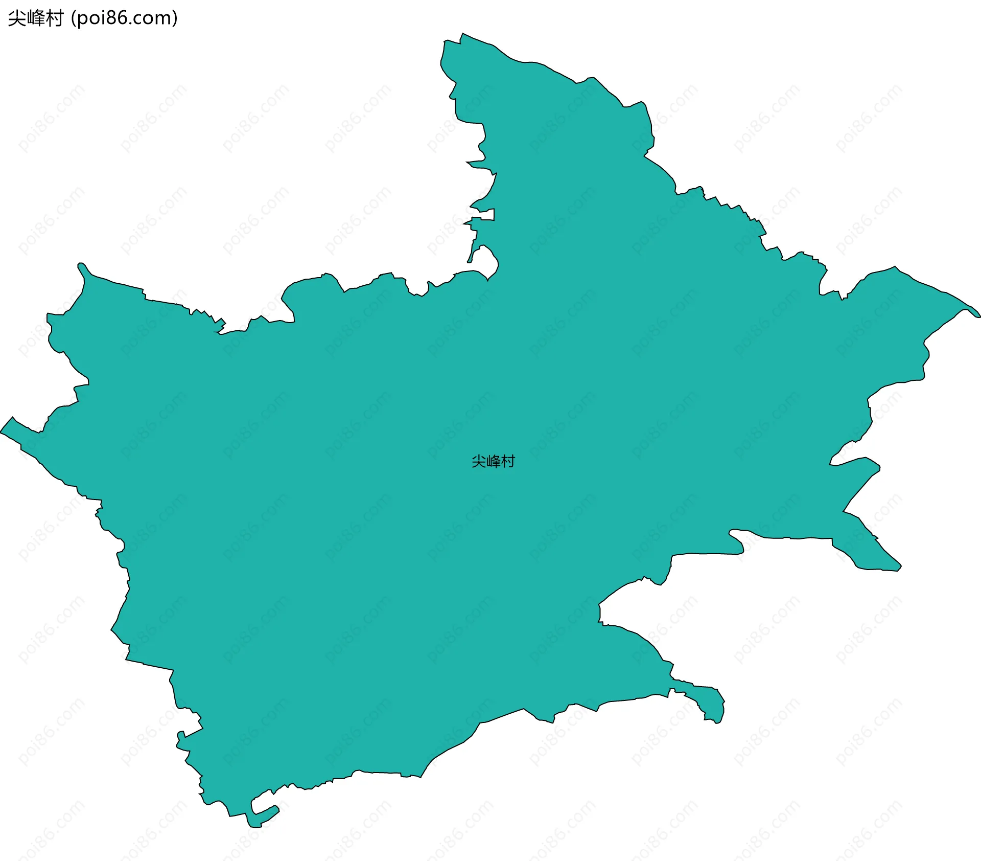 尖峰村边界地图