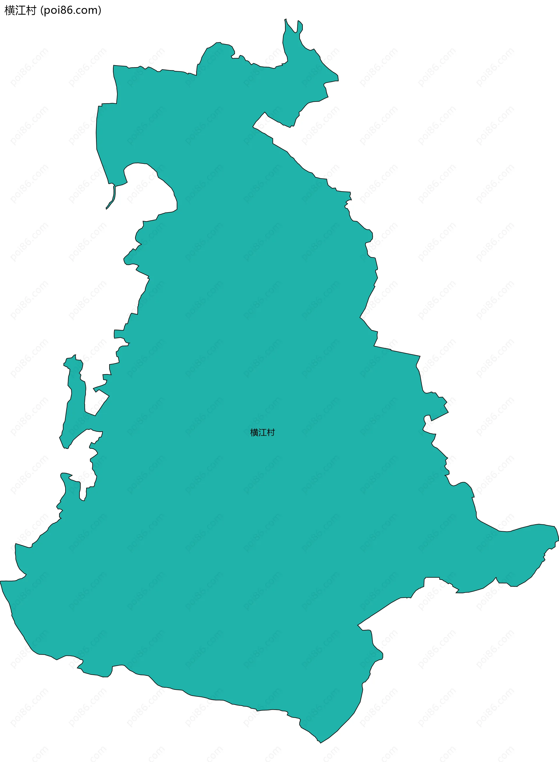 横江村边界地图