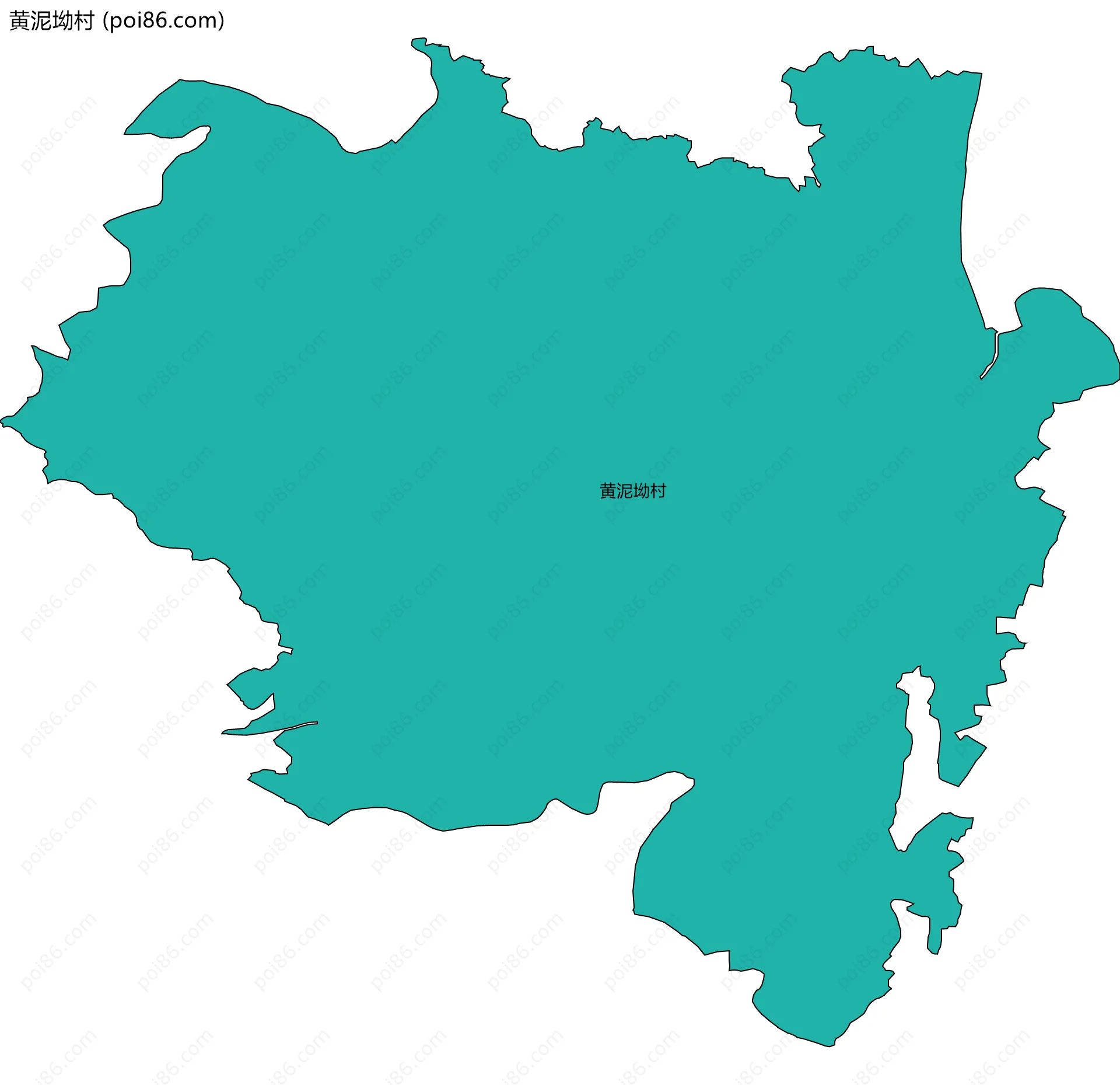 黄泥坳村边界地图