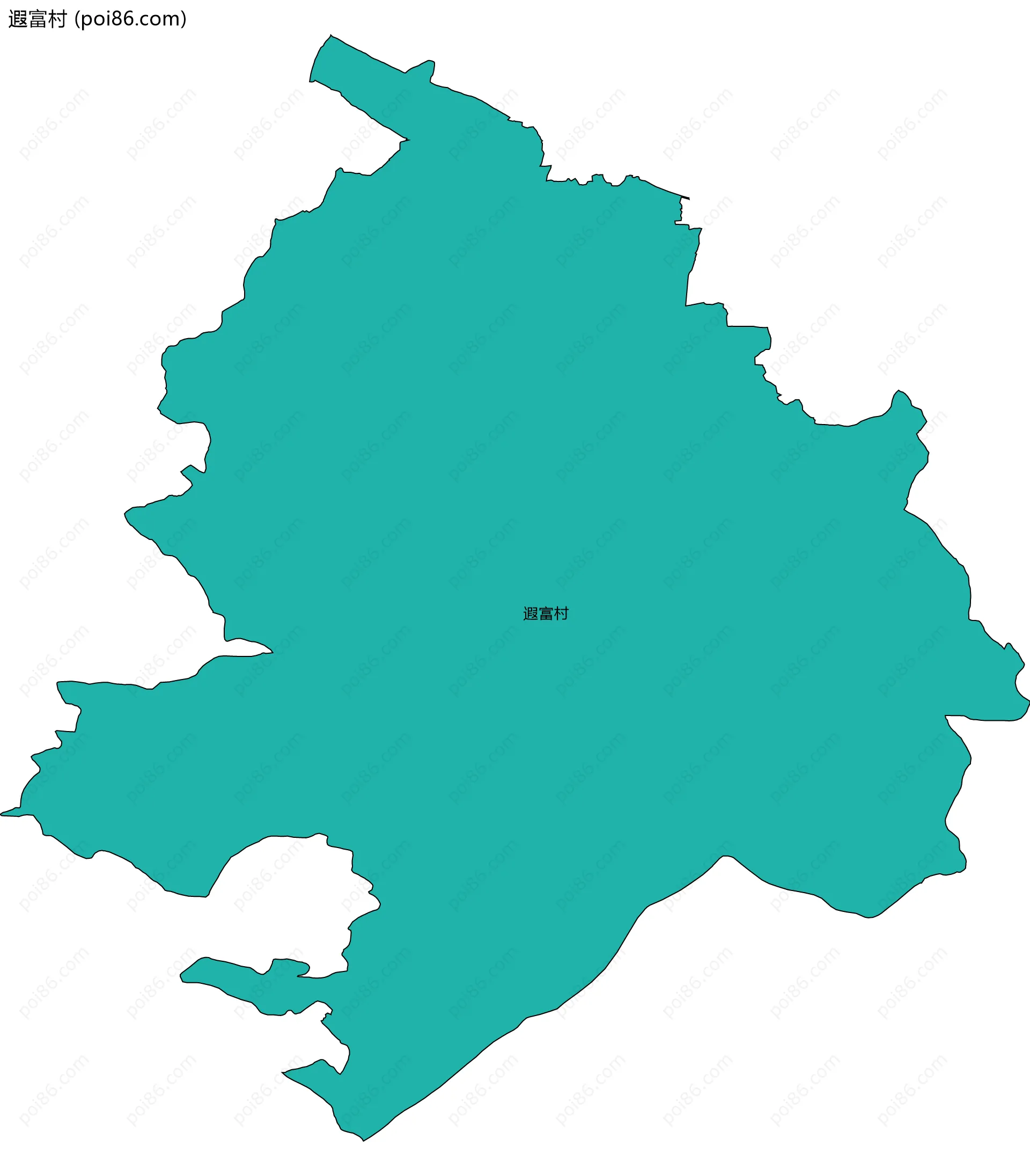 遐富村边界地图