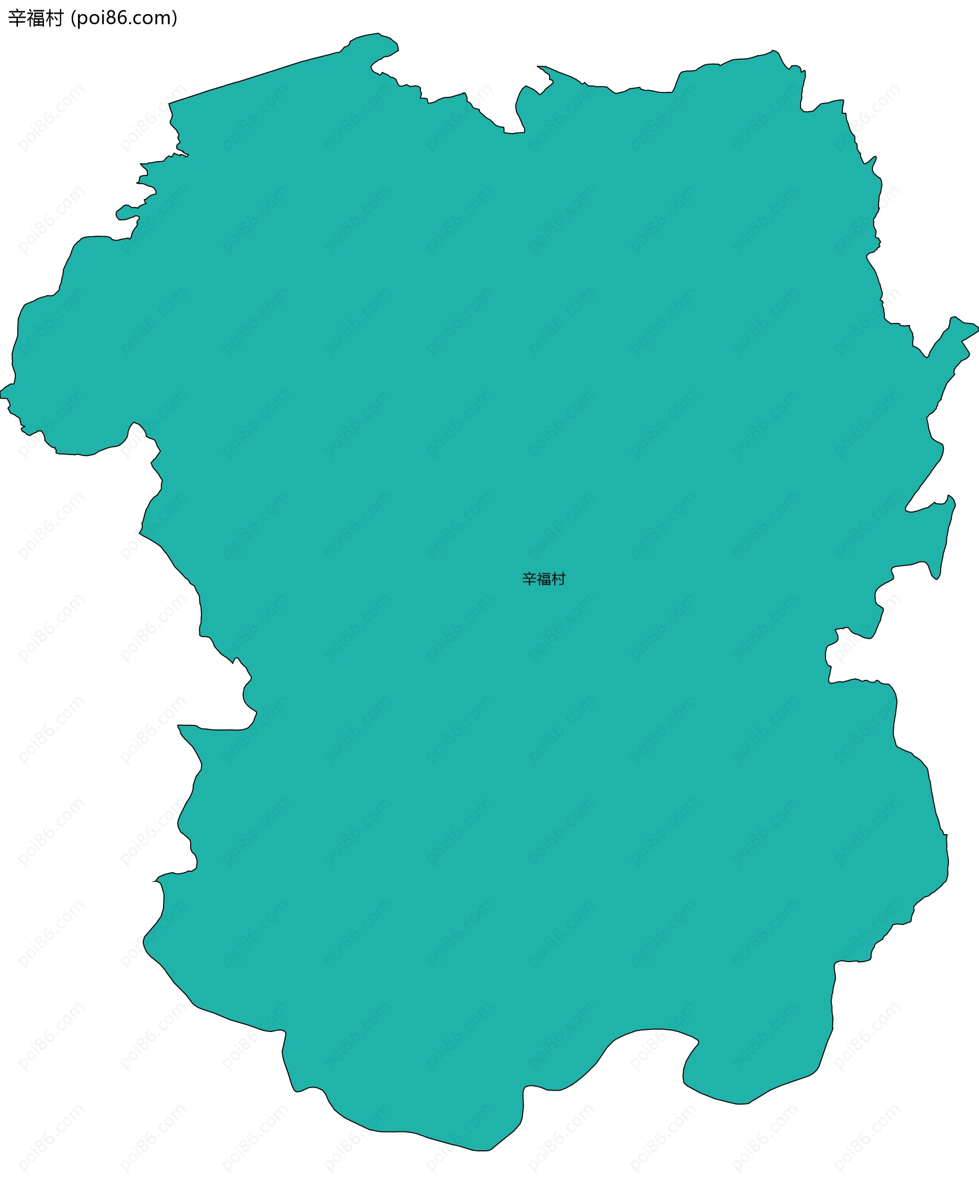 辛福村边界地图