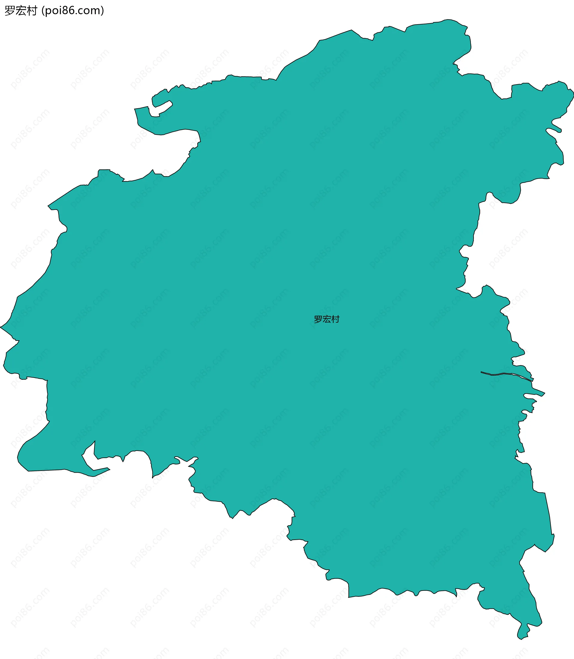 罗宏村边界地图