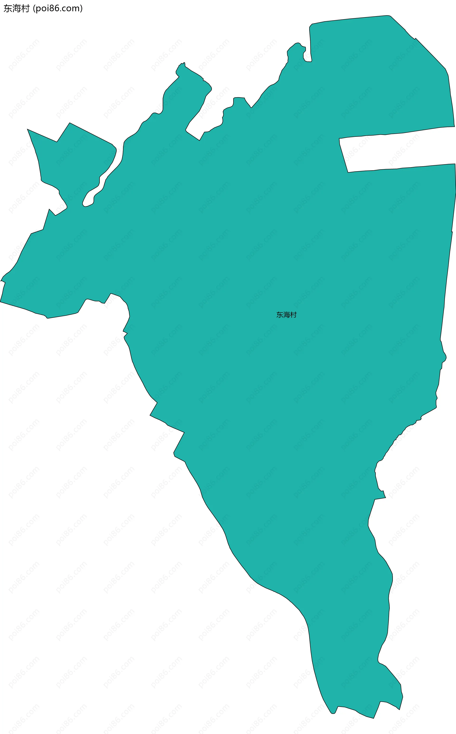 东海村边界地图