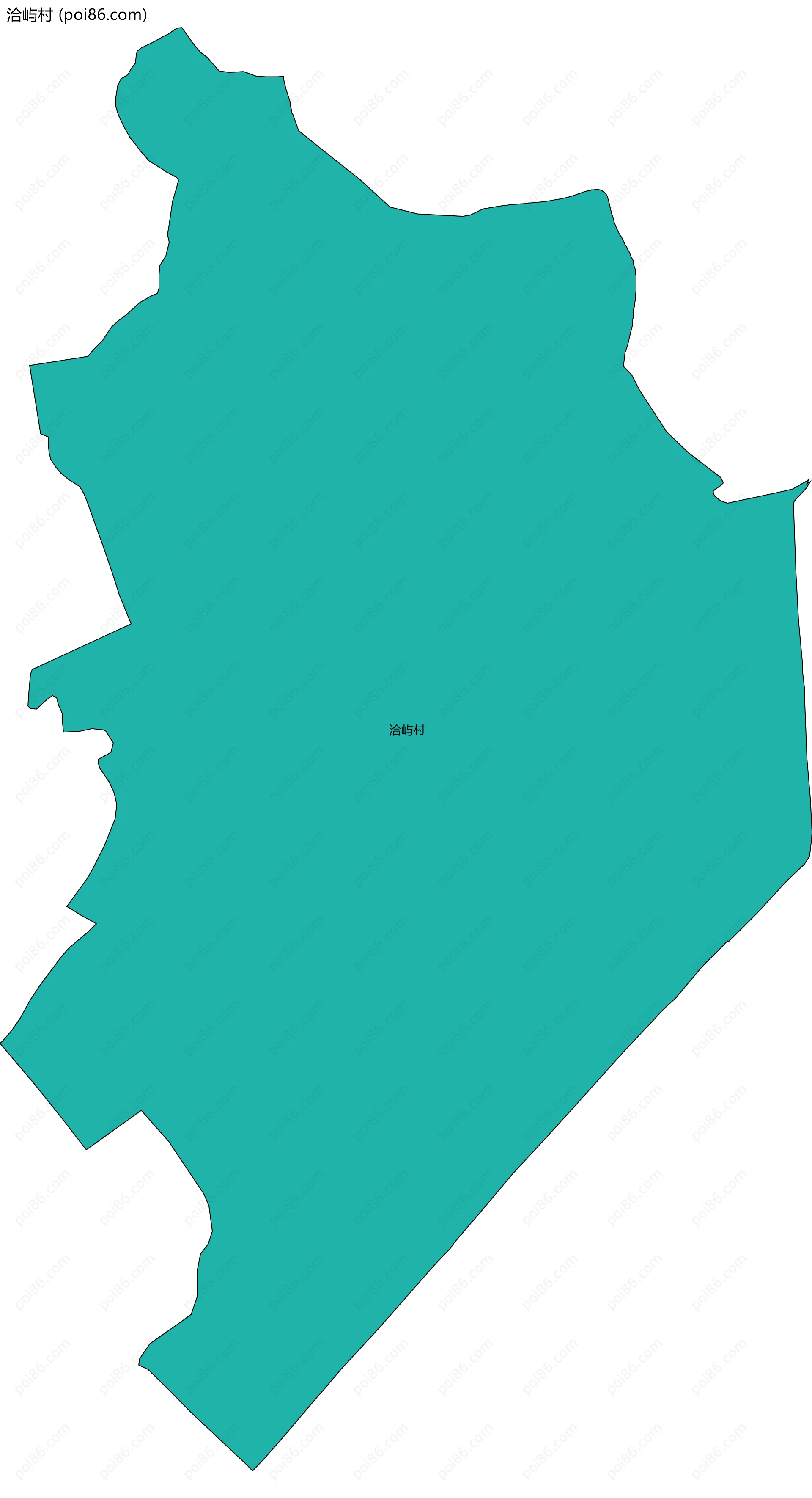 洽屿村边界地图