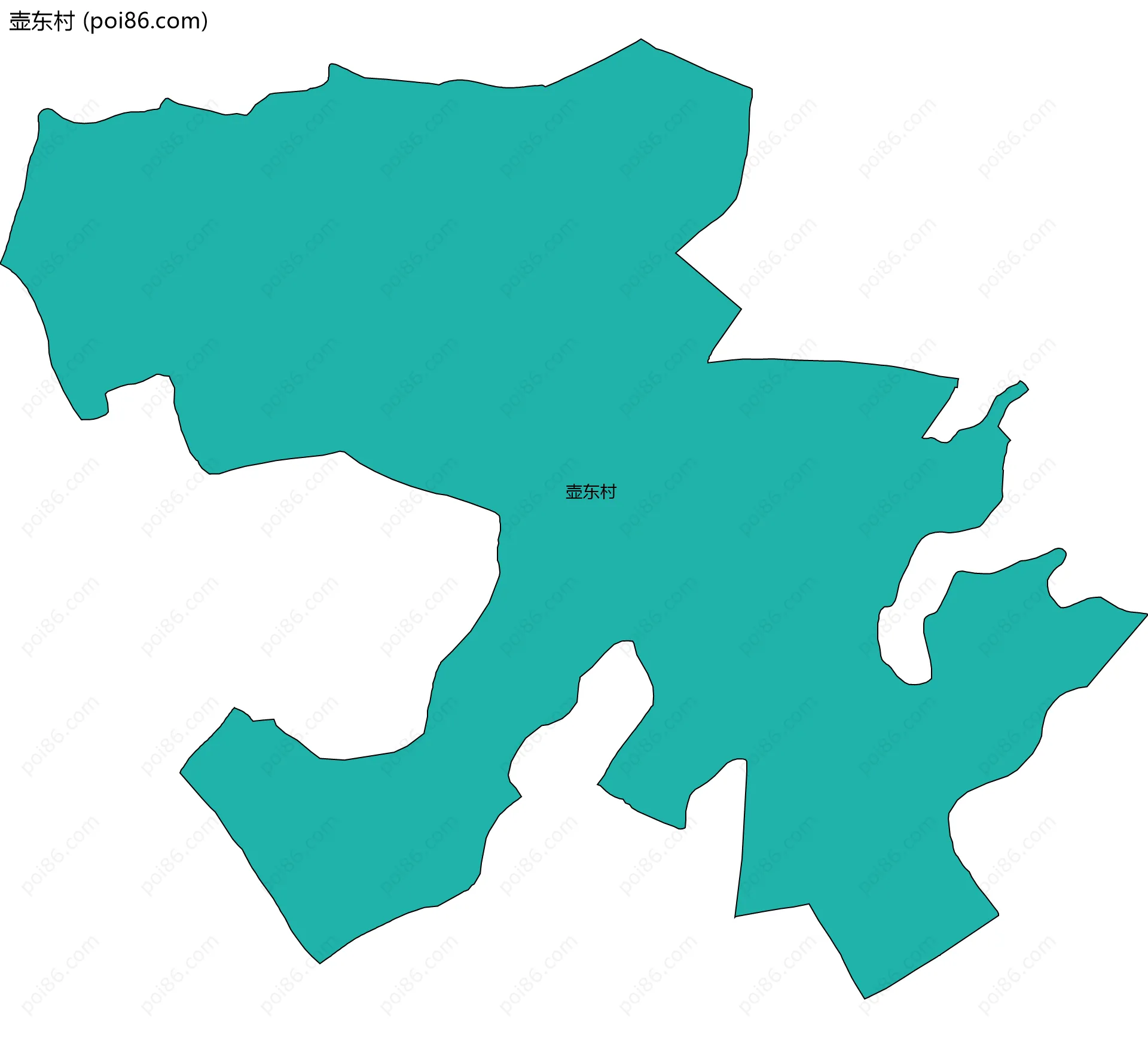 壶东村边界地图