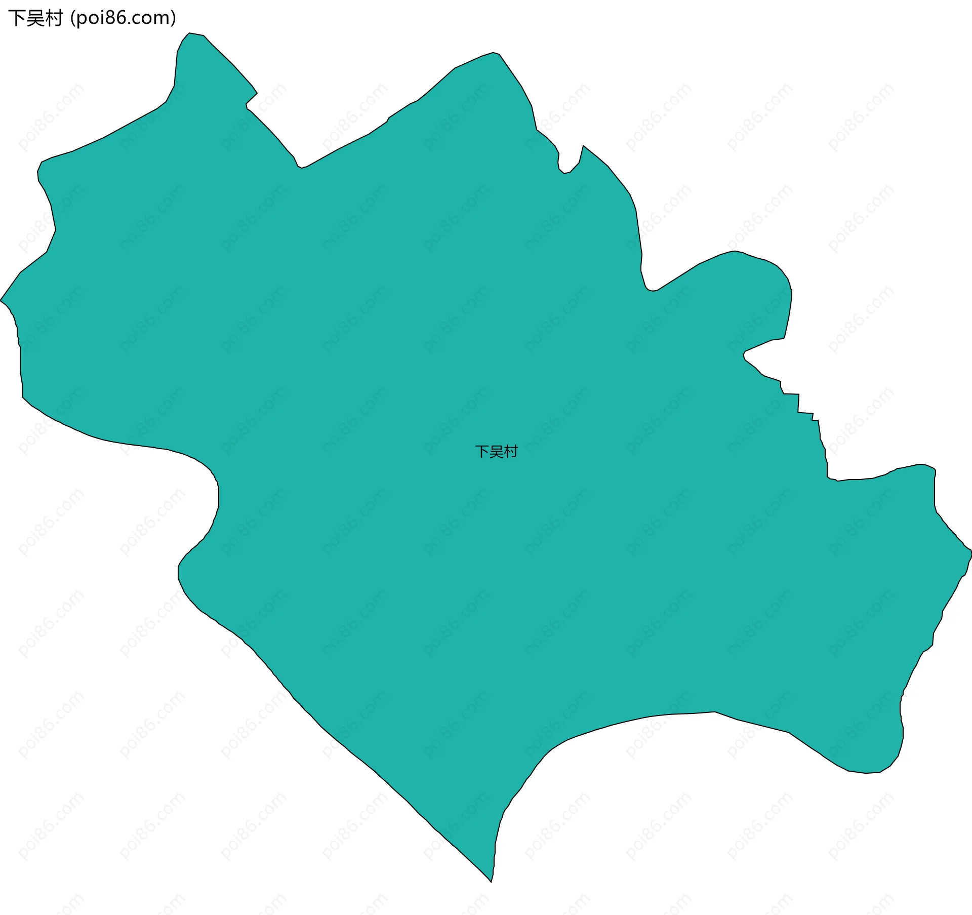 下吴村边界地图