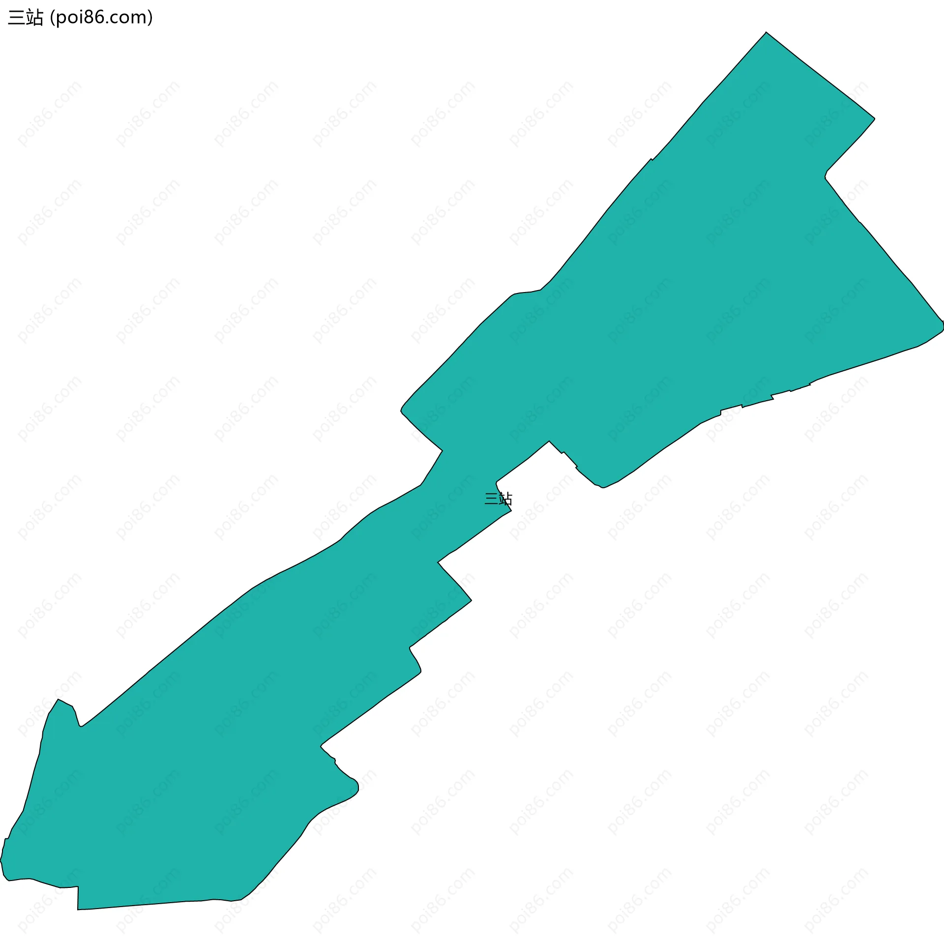 三站边界地图