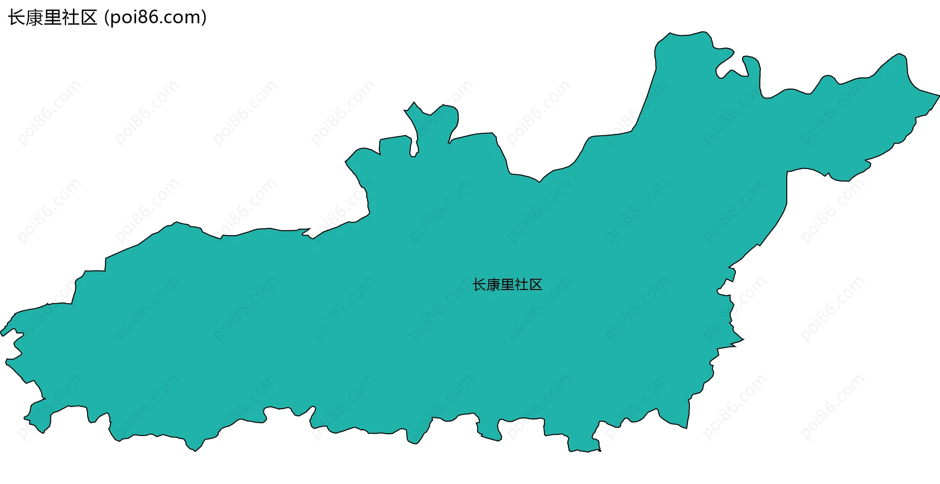 长康里社区边界地图