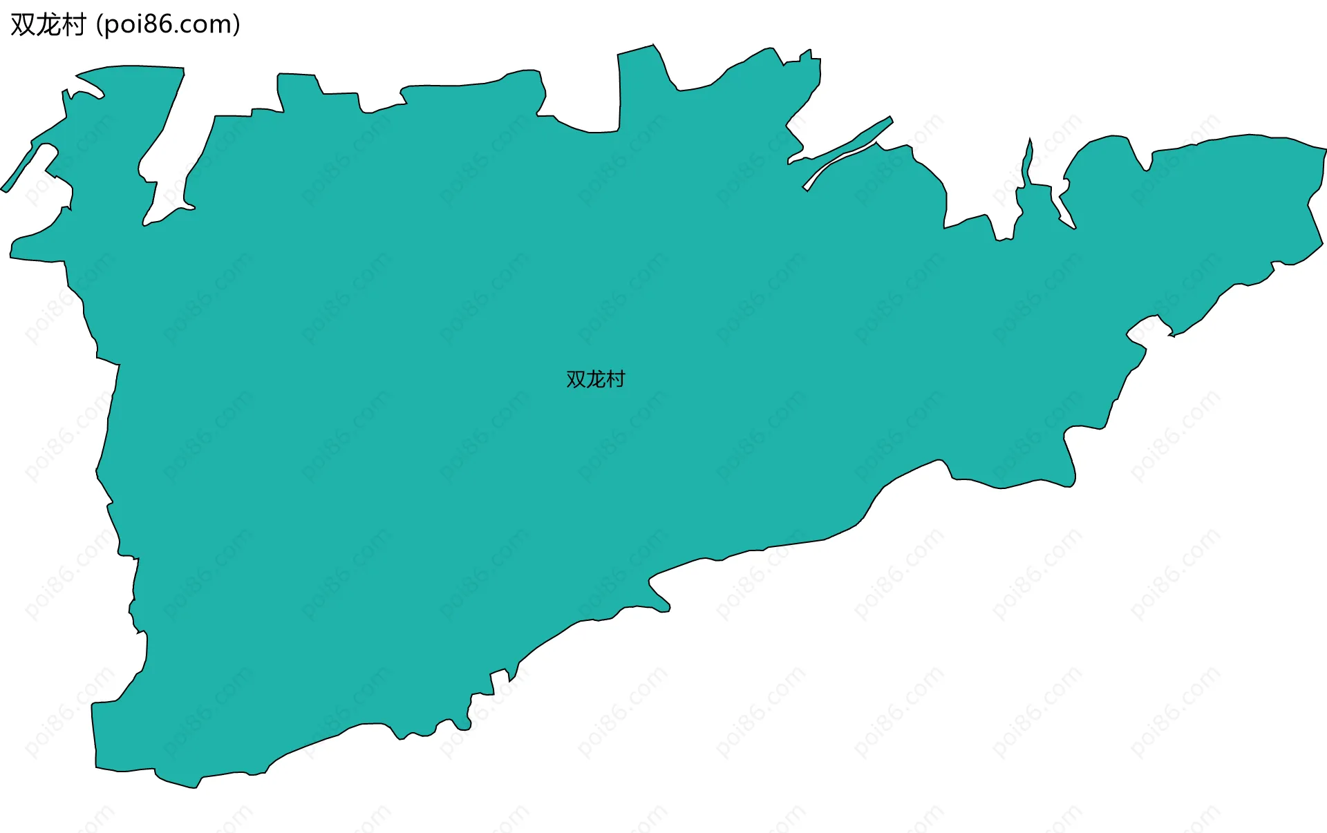 双龙村边界地图