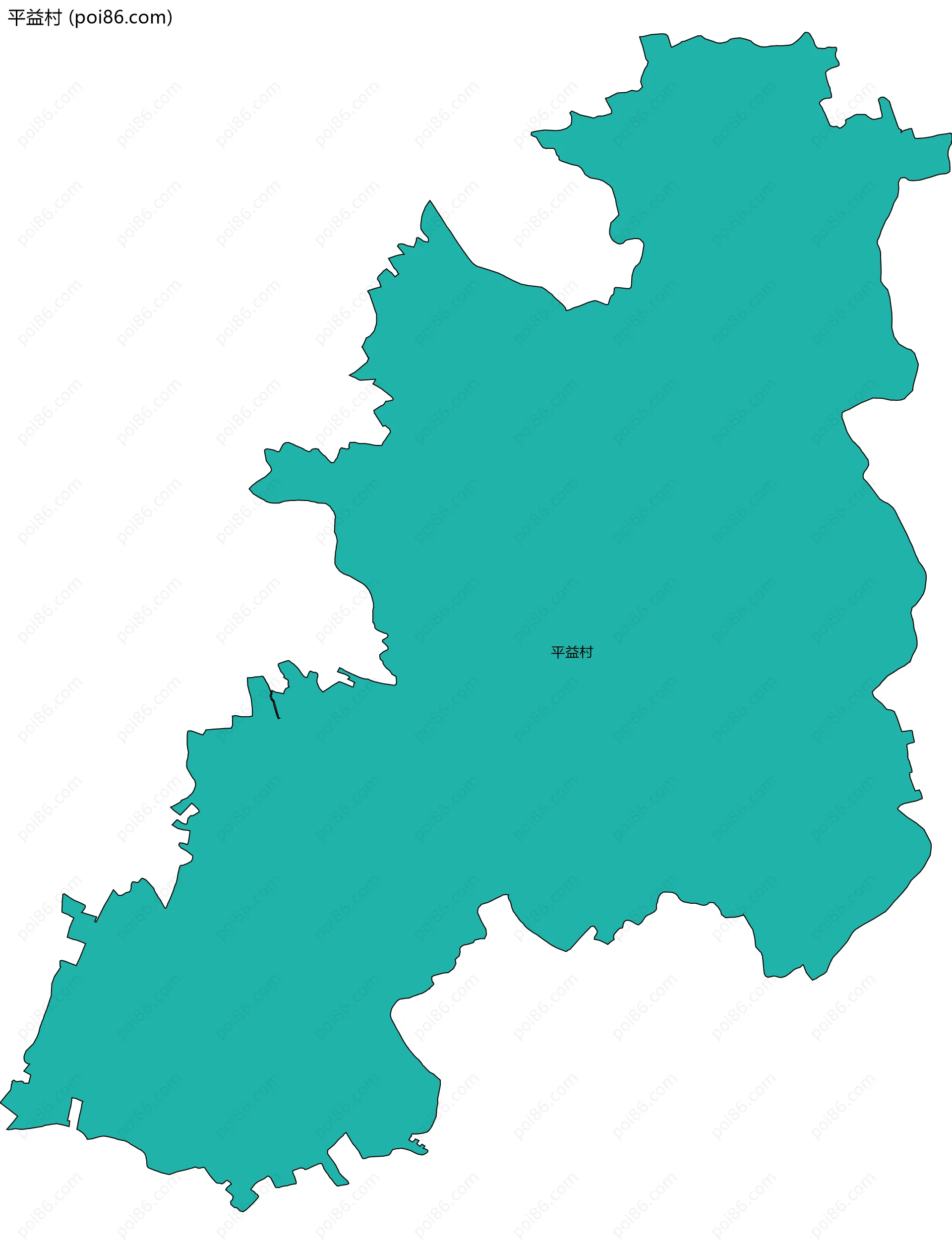 平益村边界地图