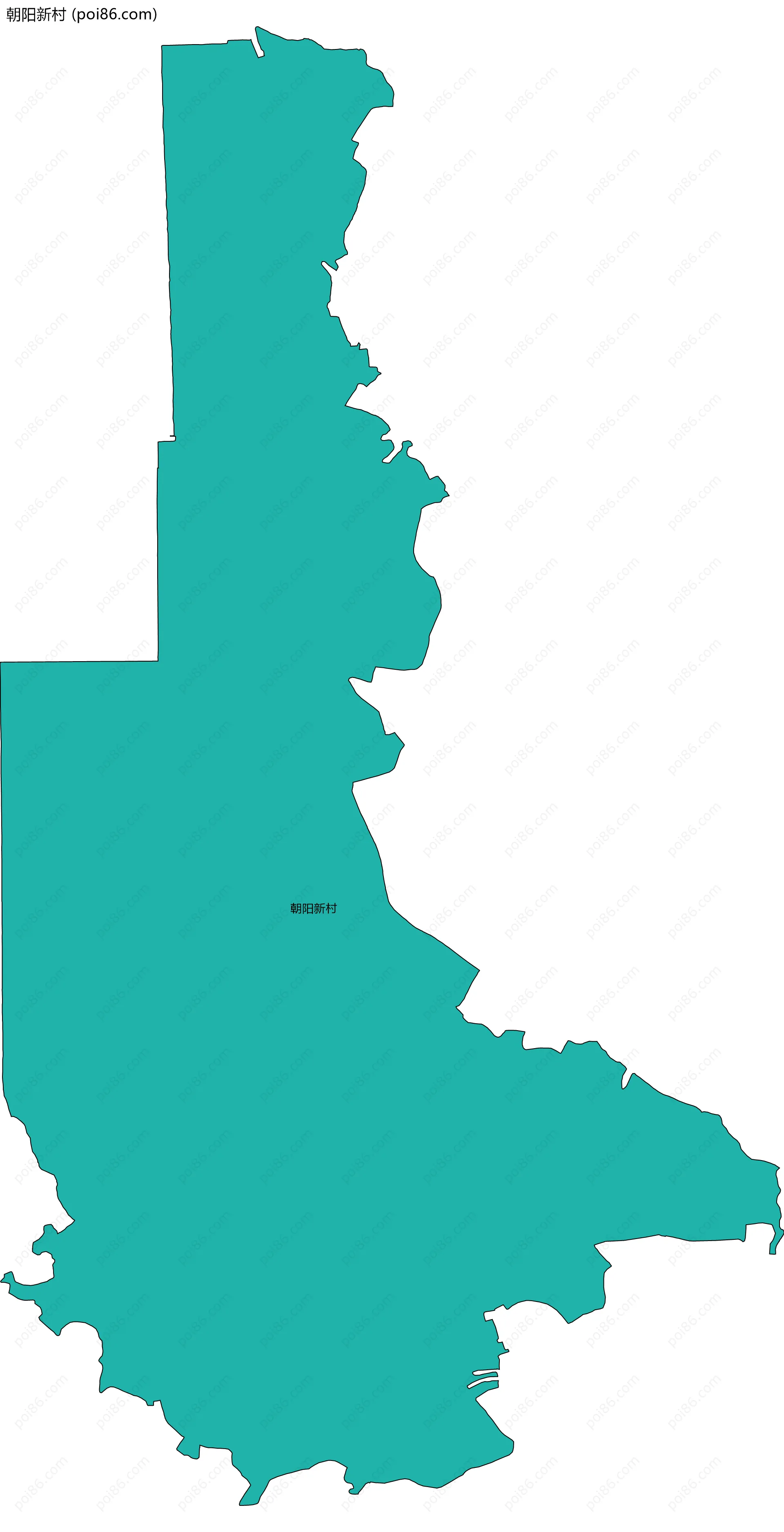 朝阳新村边界地图