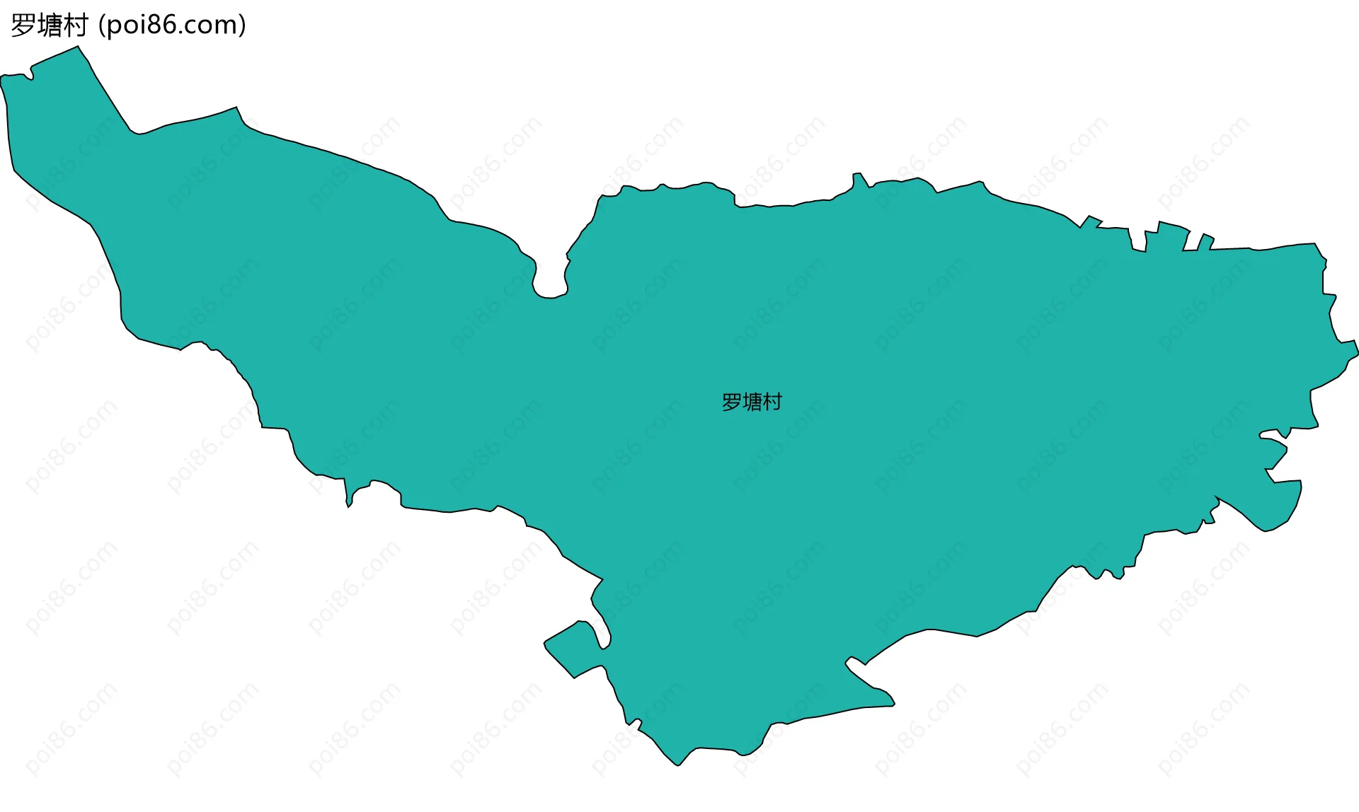 罗塘村边界地图