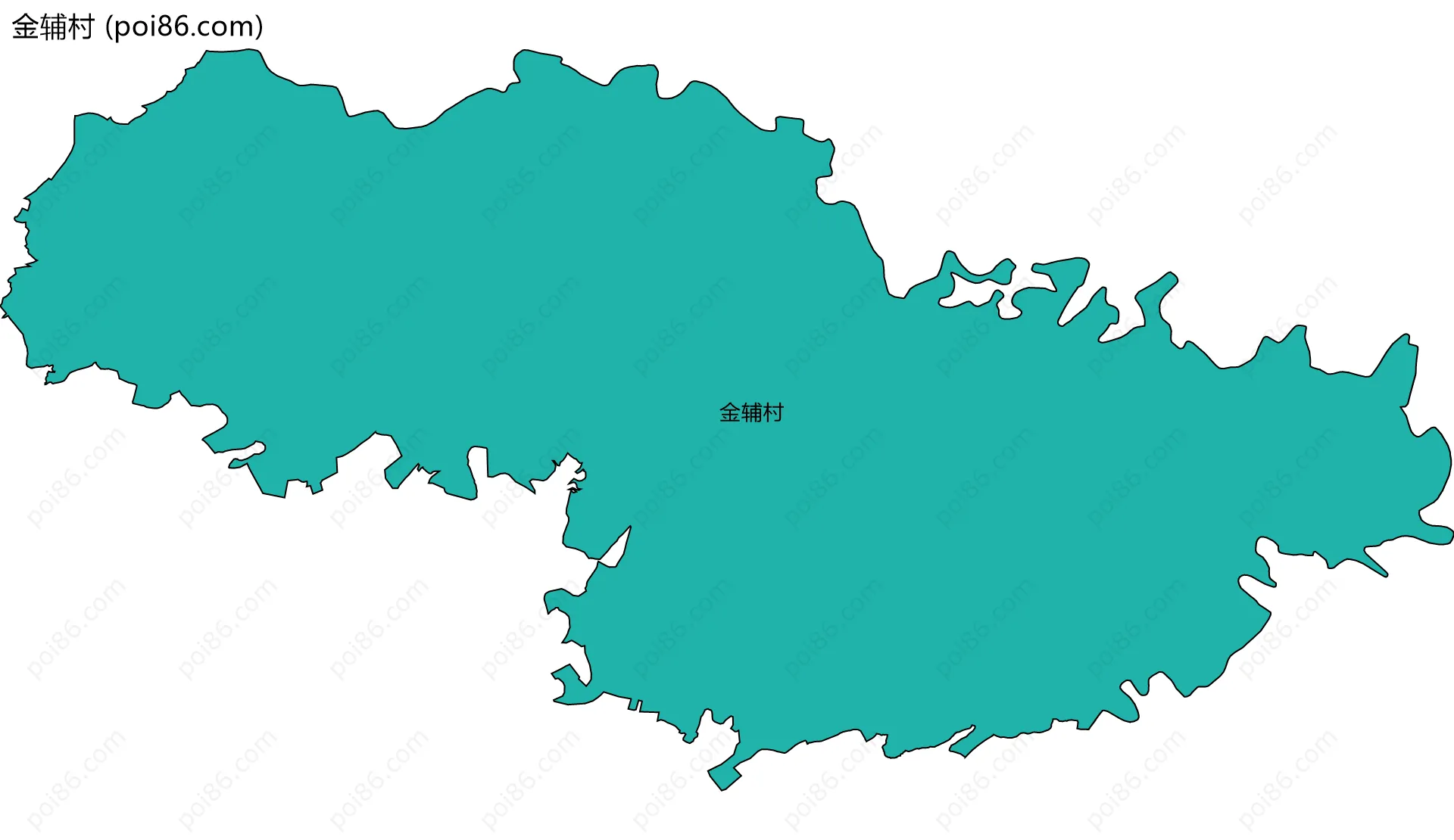 金辅村边界地图