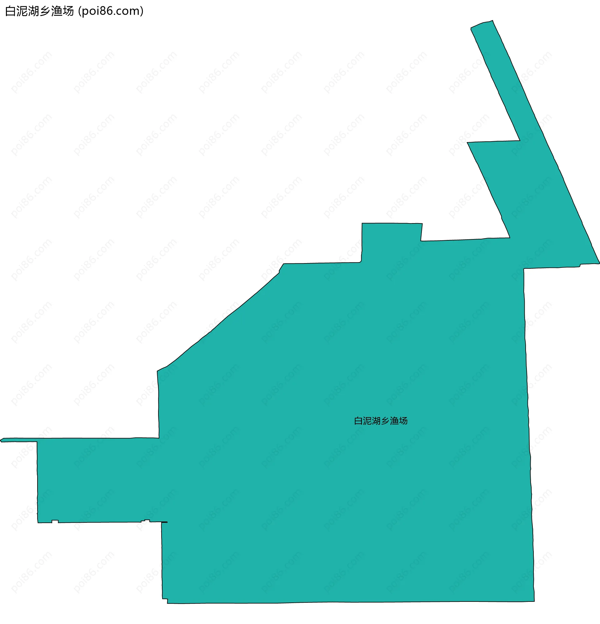 白泥湖乡渔场边界地图