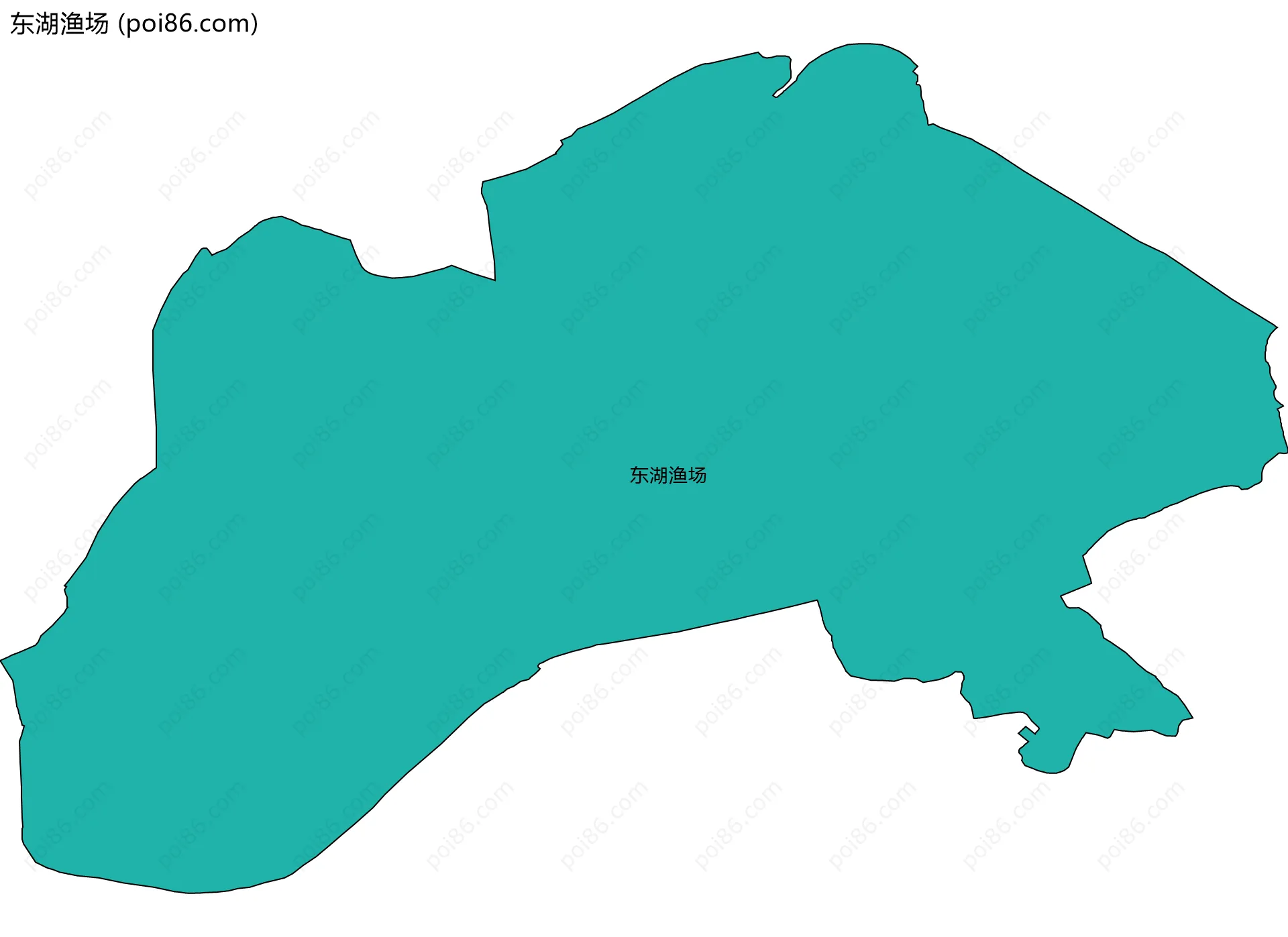 东湖渔场边界地图