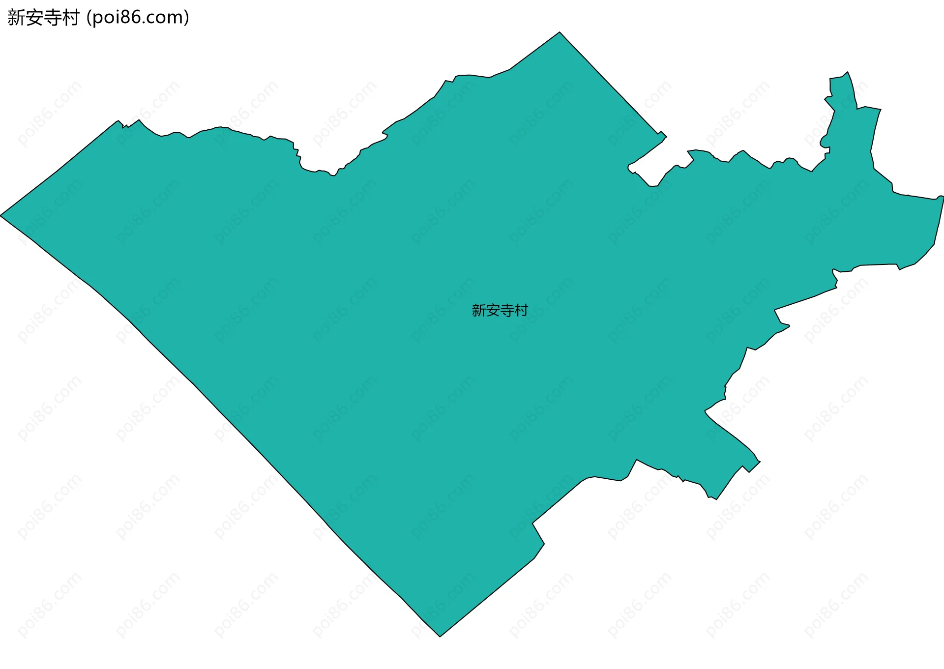 新安寺村边界地图