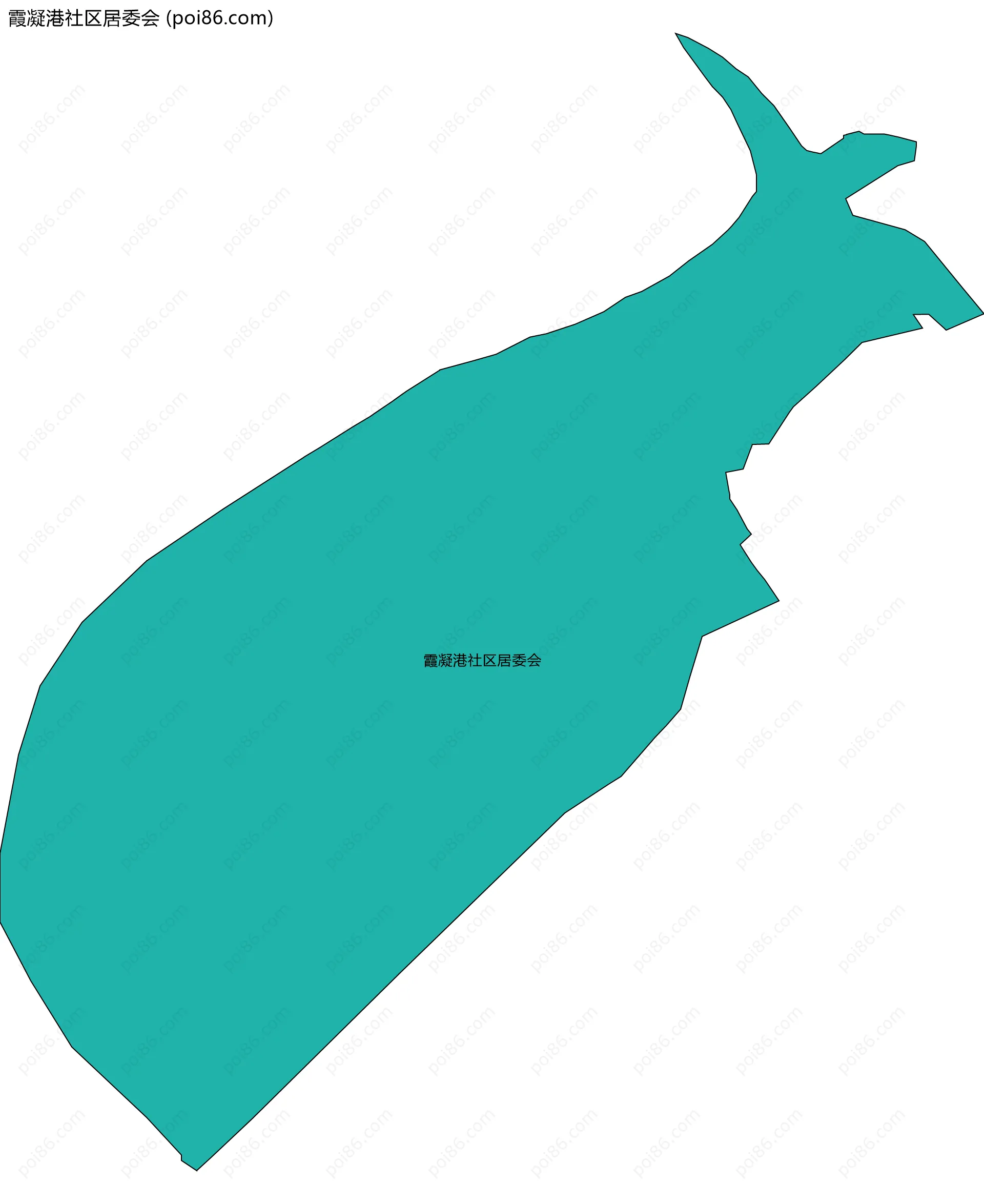霞凝港社区居委会边界地图