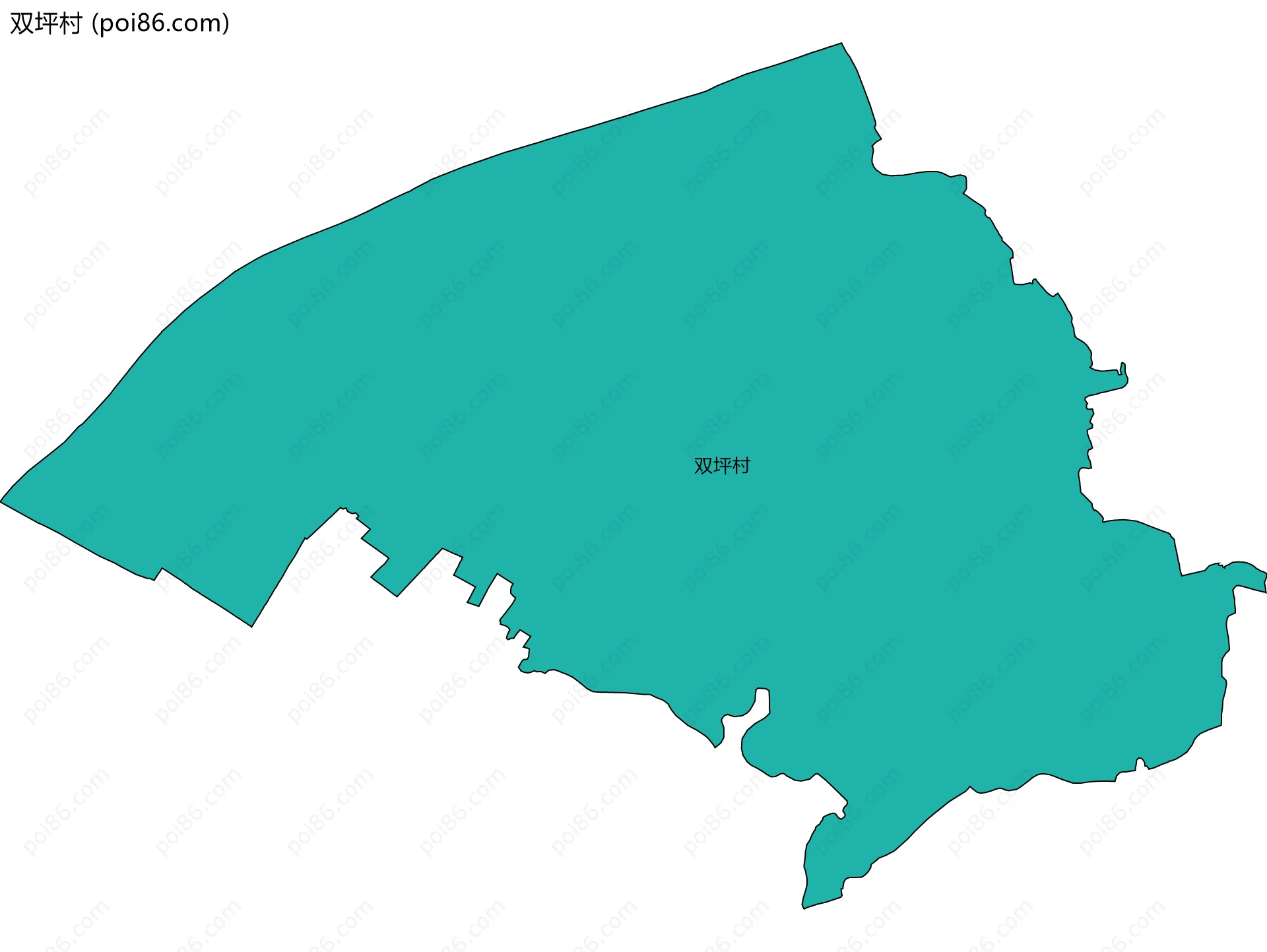 双坪村边界地图
