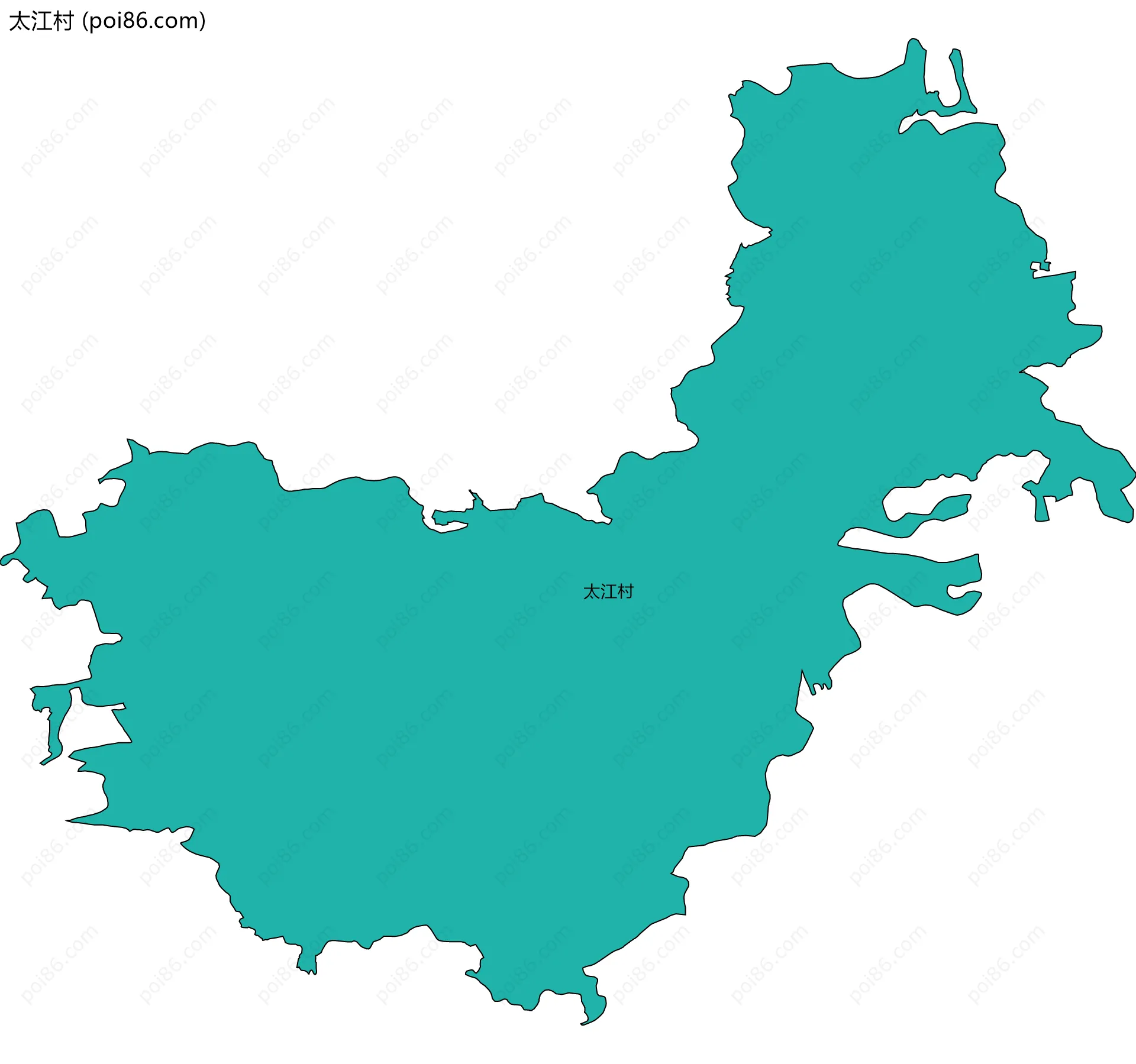 太江村边界地图