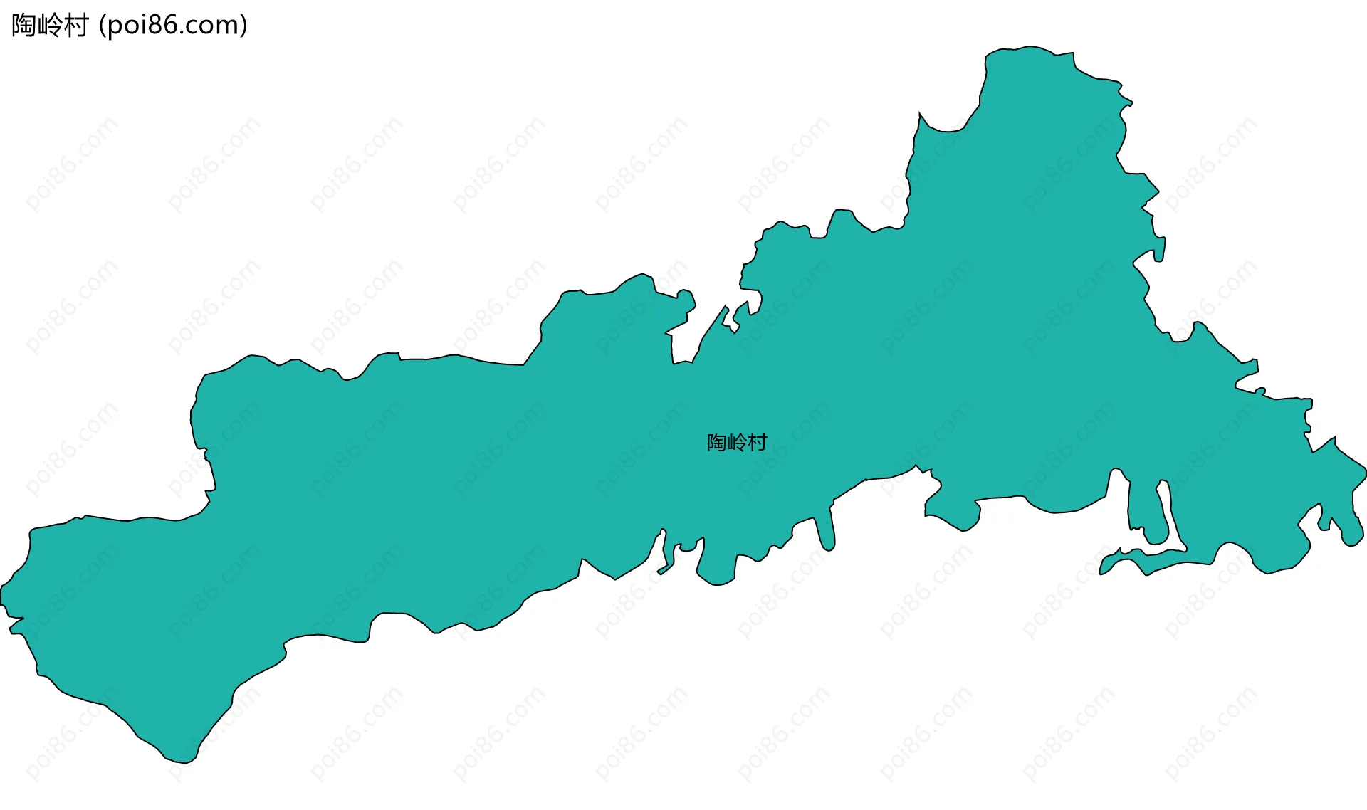 陶岭村边界地图