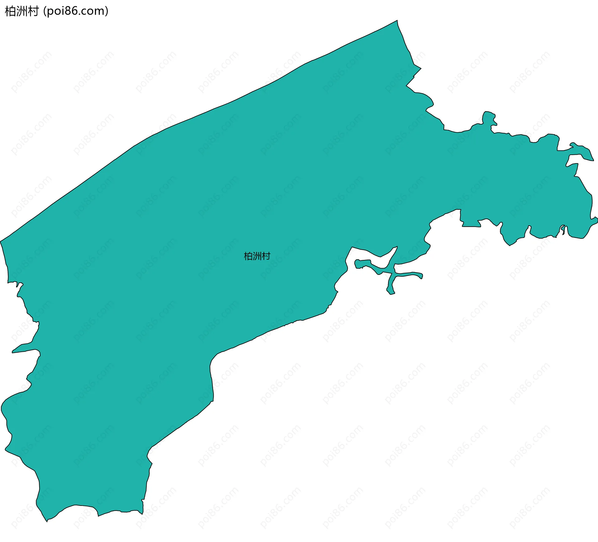 柏洲村边界地图