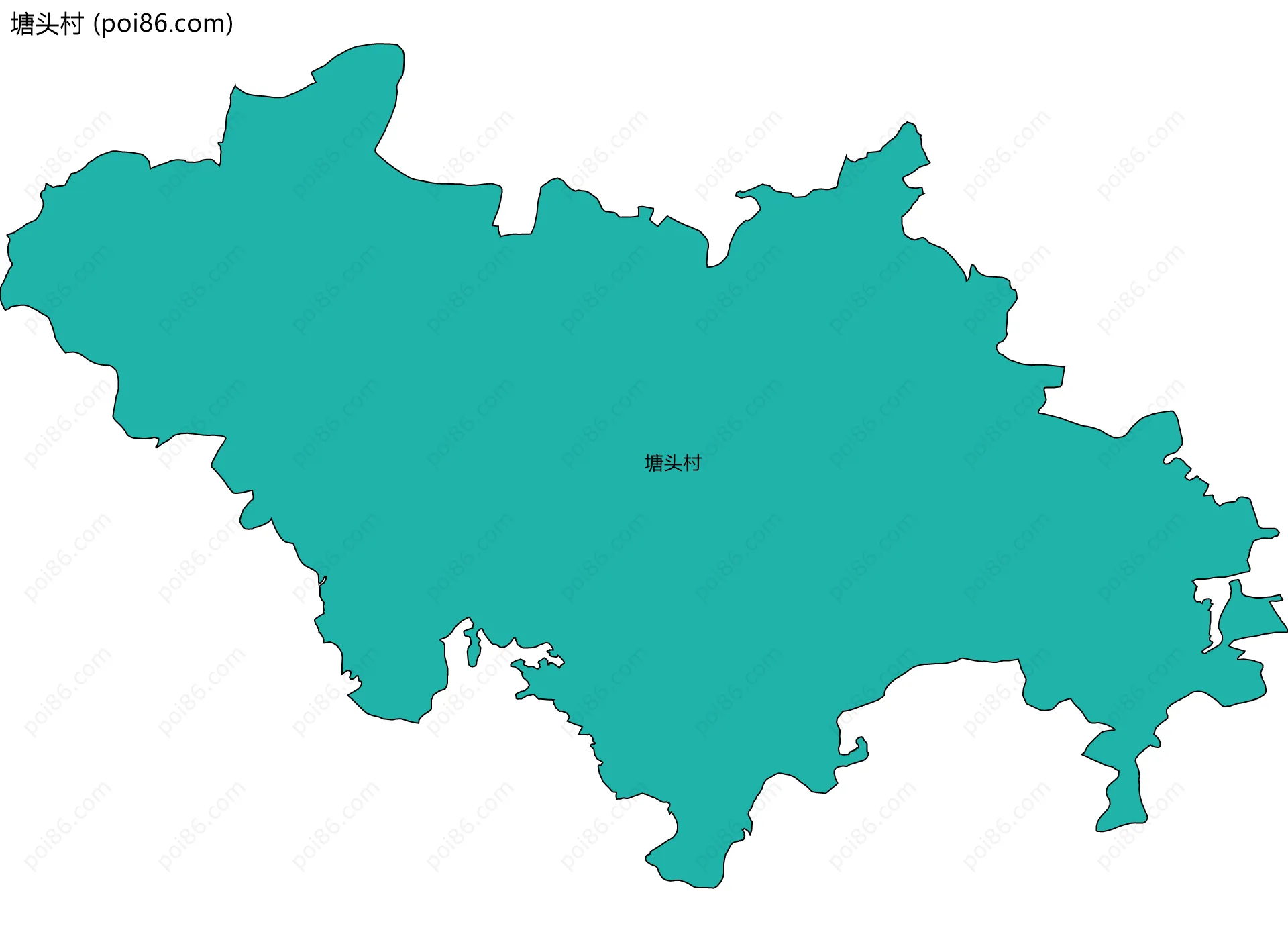 塘头村边界地图