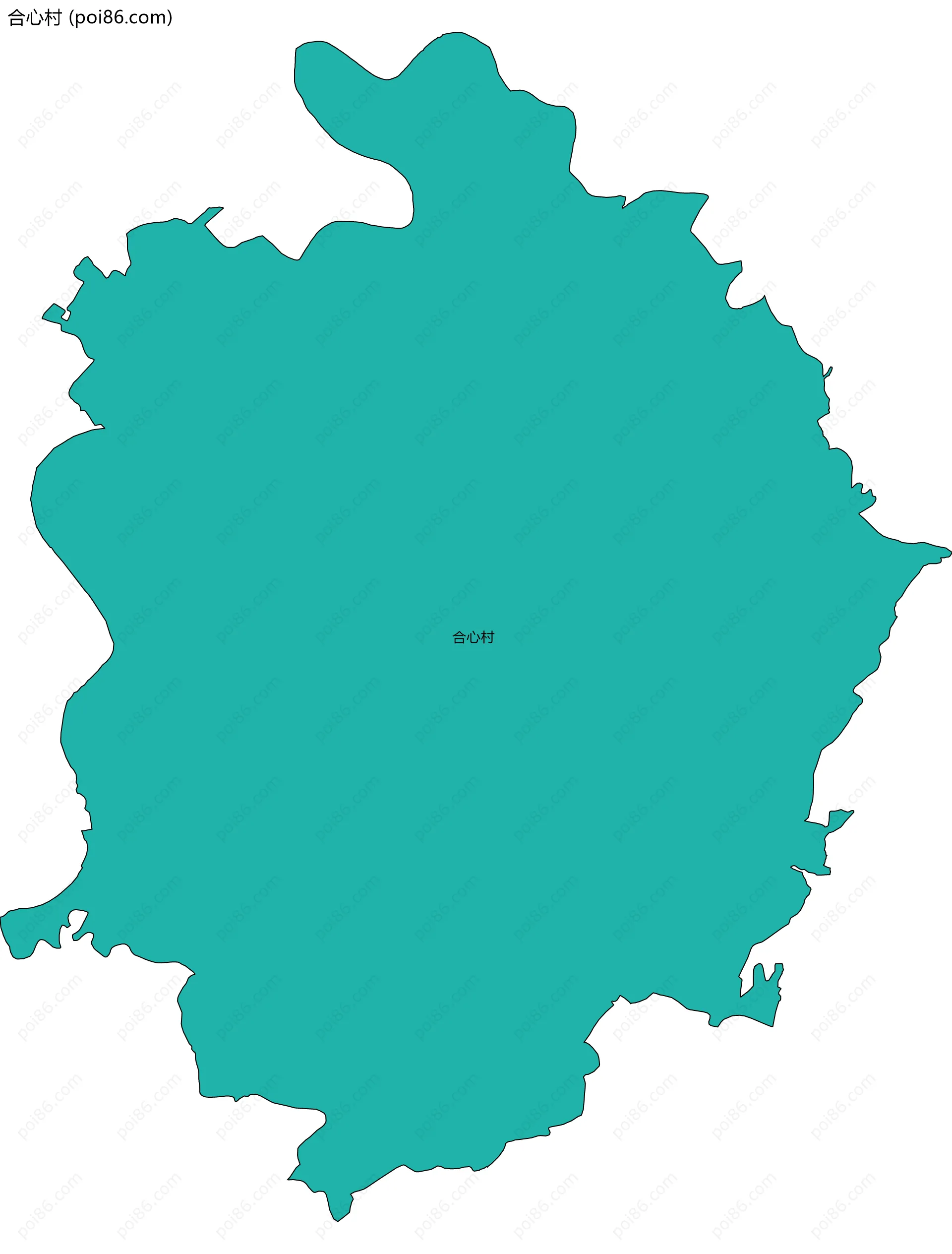 合心村边界地图