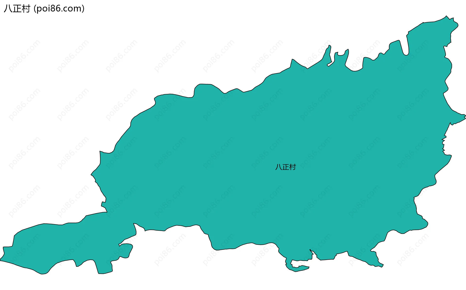 八正村边界地图