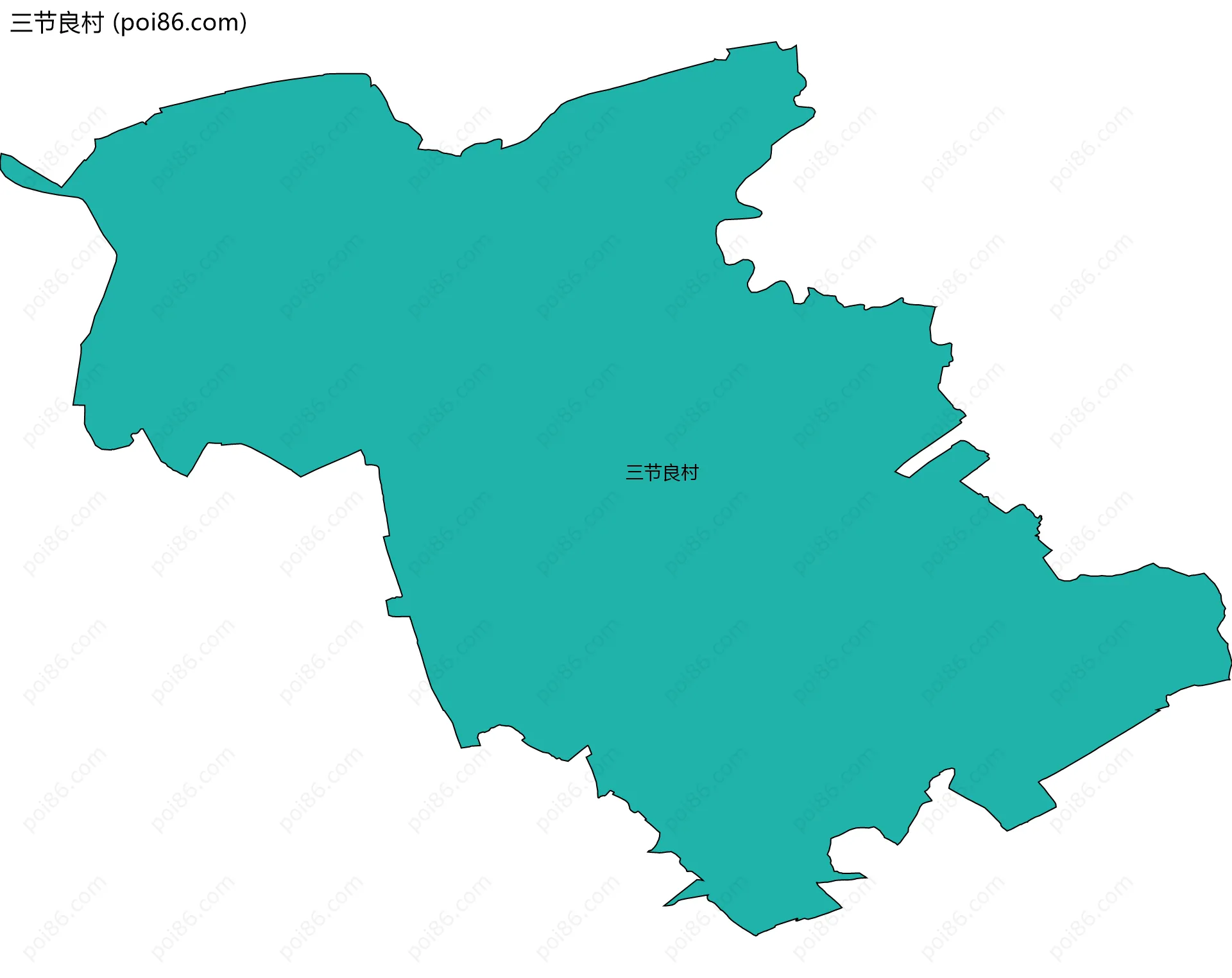 三节良村边界地图