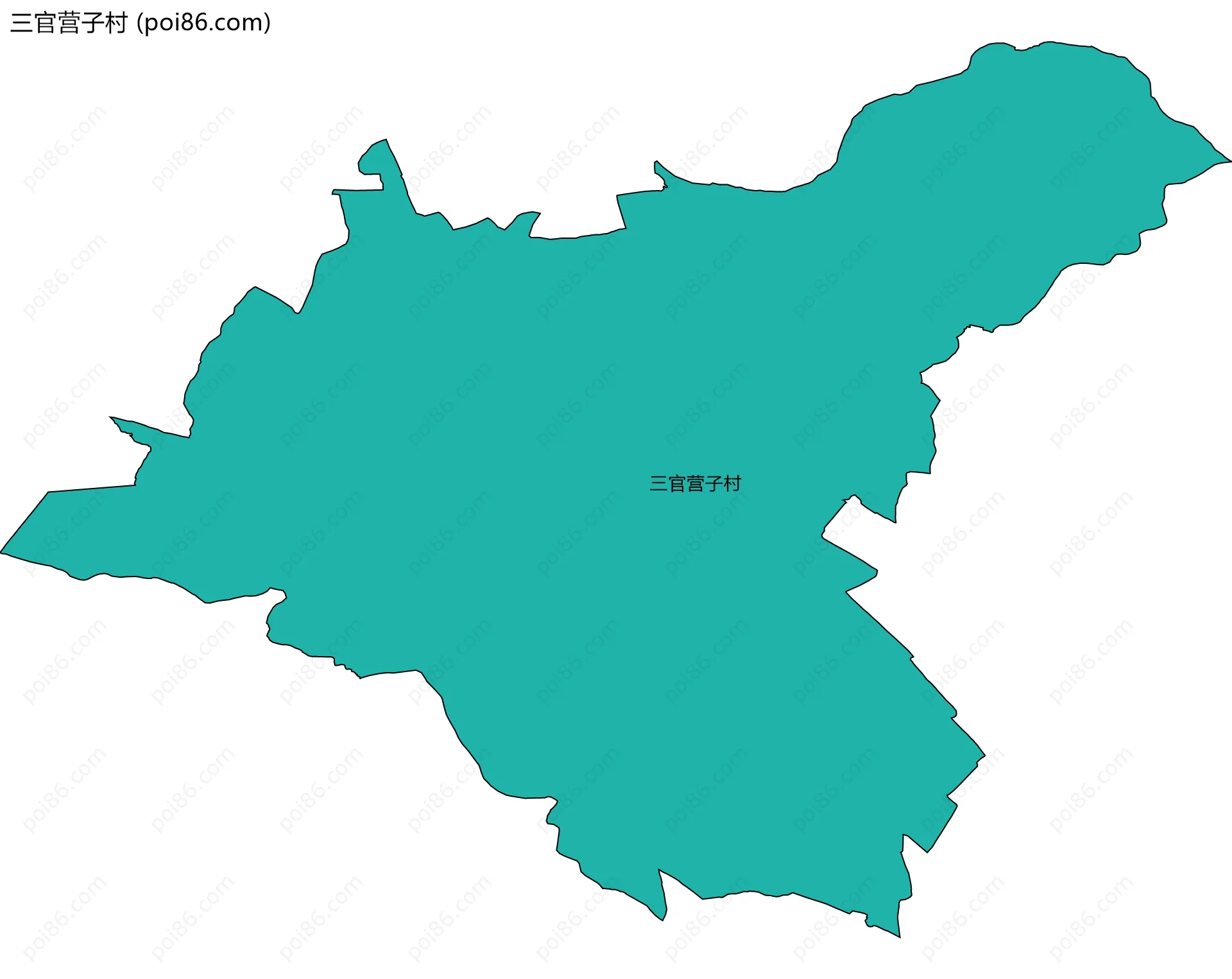 三官营子村边界地图