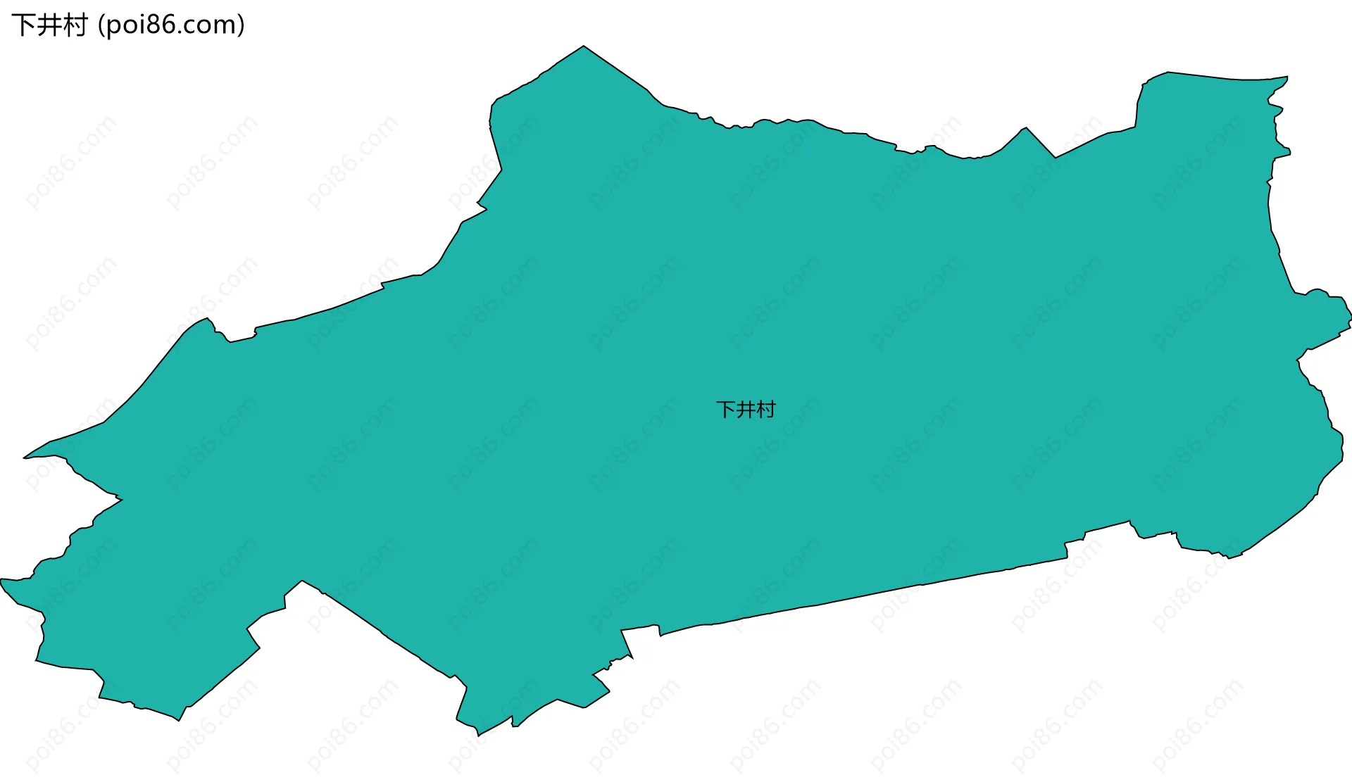 下井村边界地图
