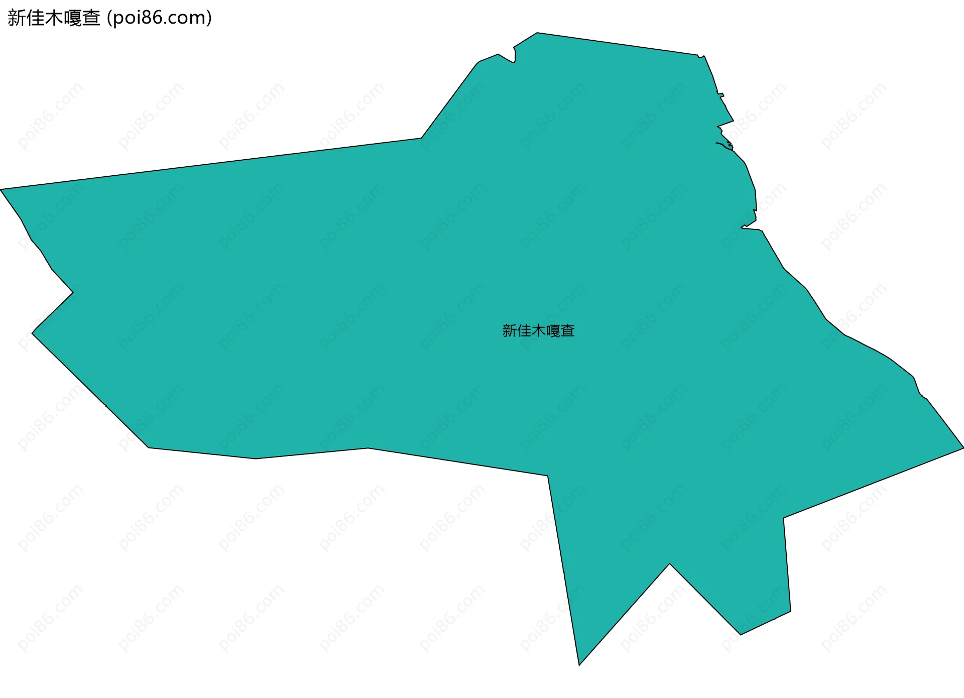 新佳木嘎查边界地图