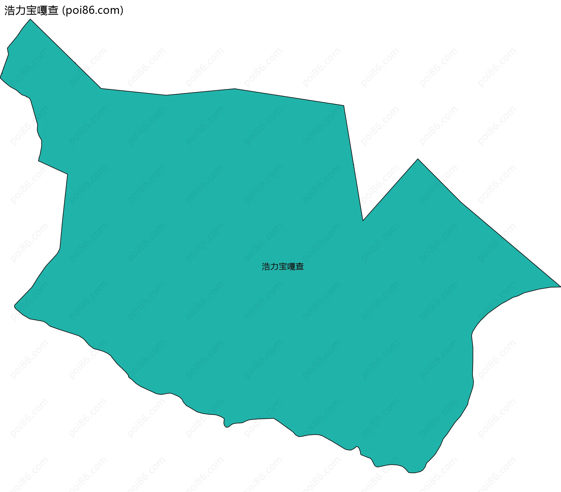 浩力宝嘎查边界地图