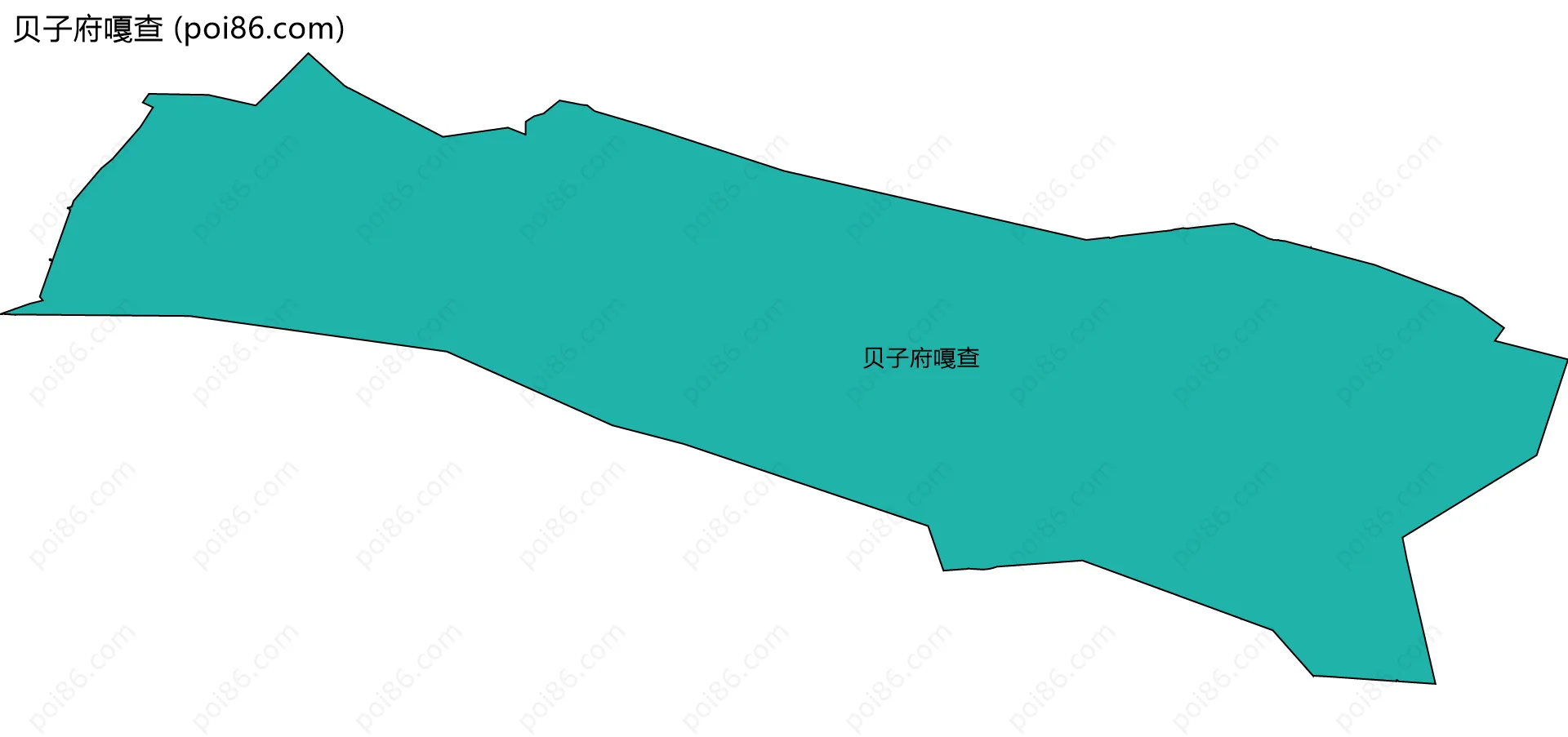 贝子府嘎查边界地图