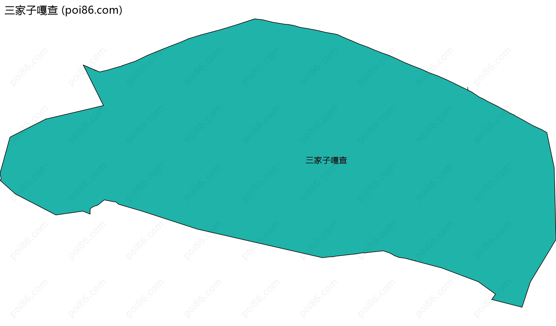三家子嘎查边界地图