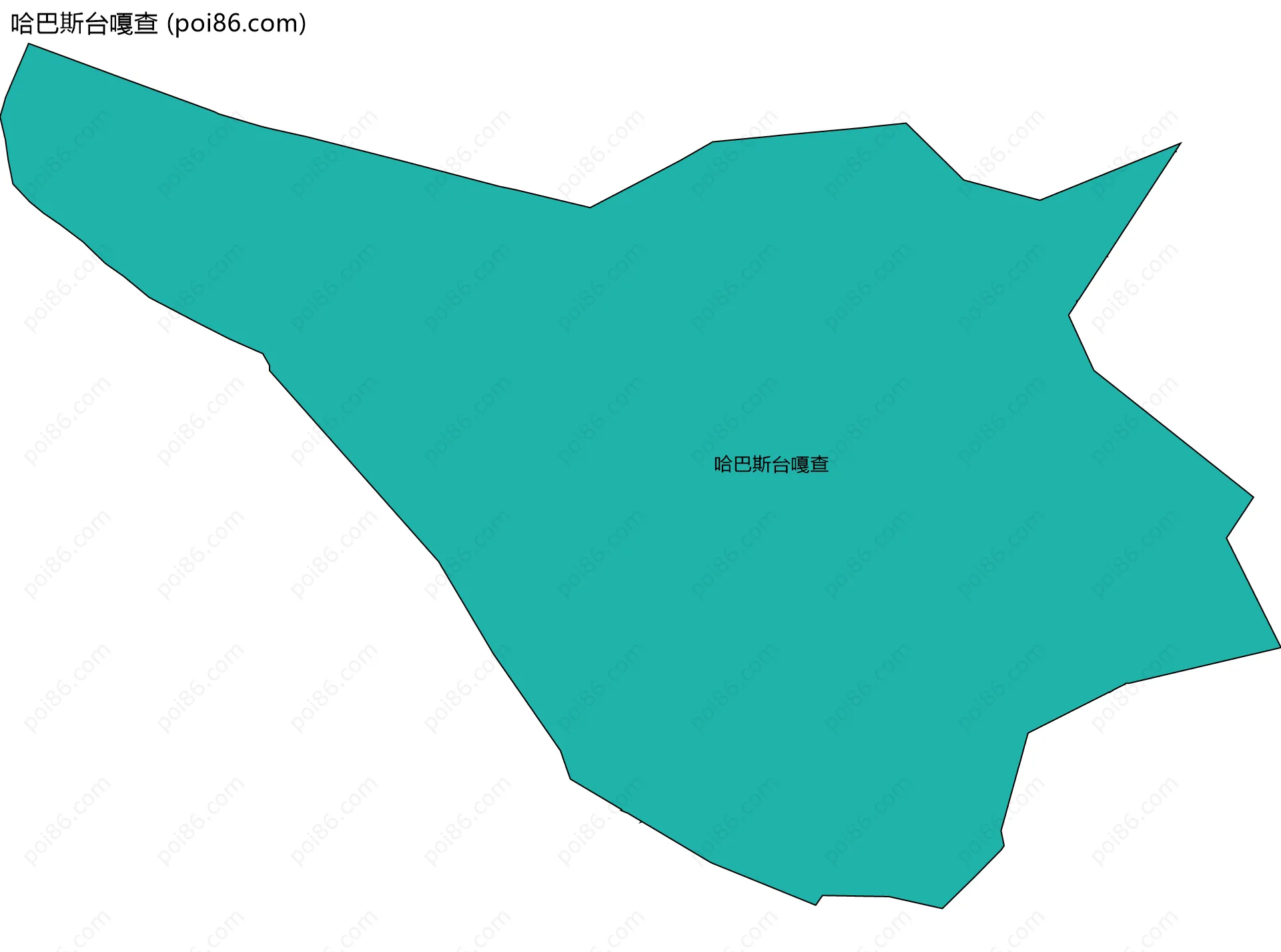 哈巴斯台嘎查边界地图