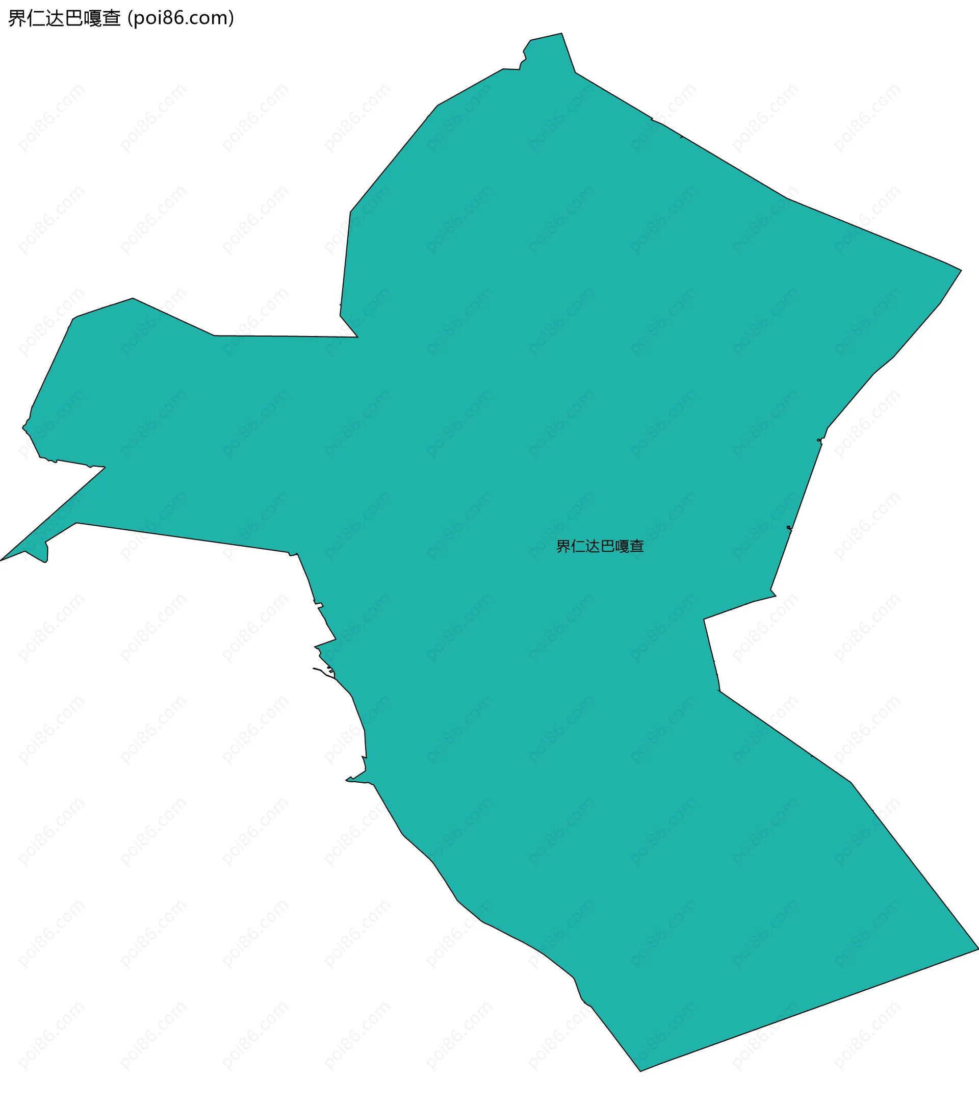 界仁达巴嘎查边界地图