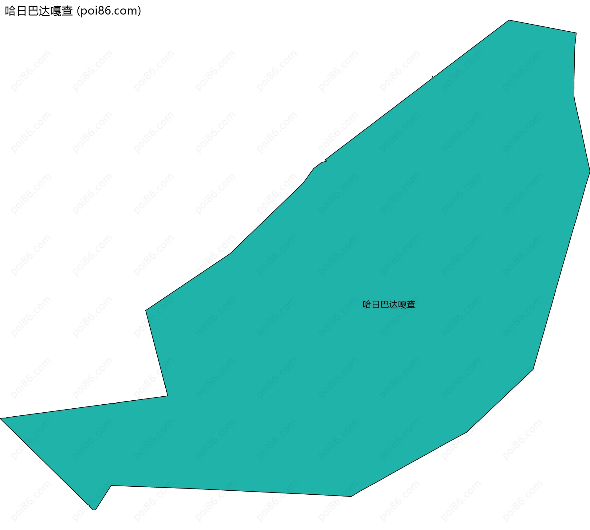 哈日巴达嘎查边界地图