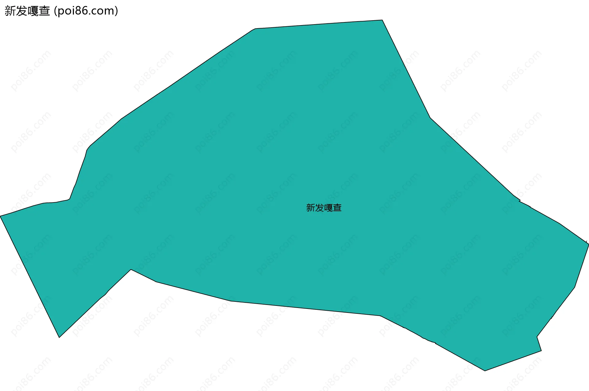新发嘎查边界地图