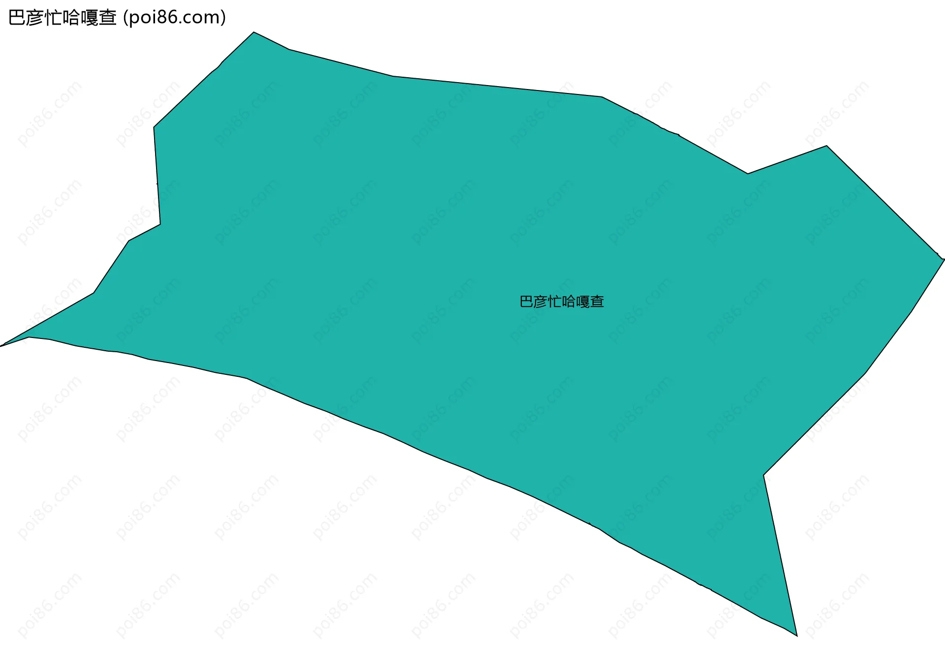 巴彦忙哈嘎查边界地图