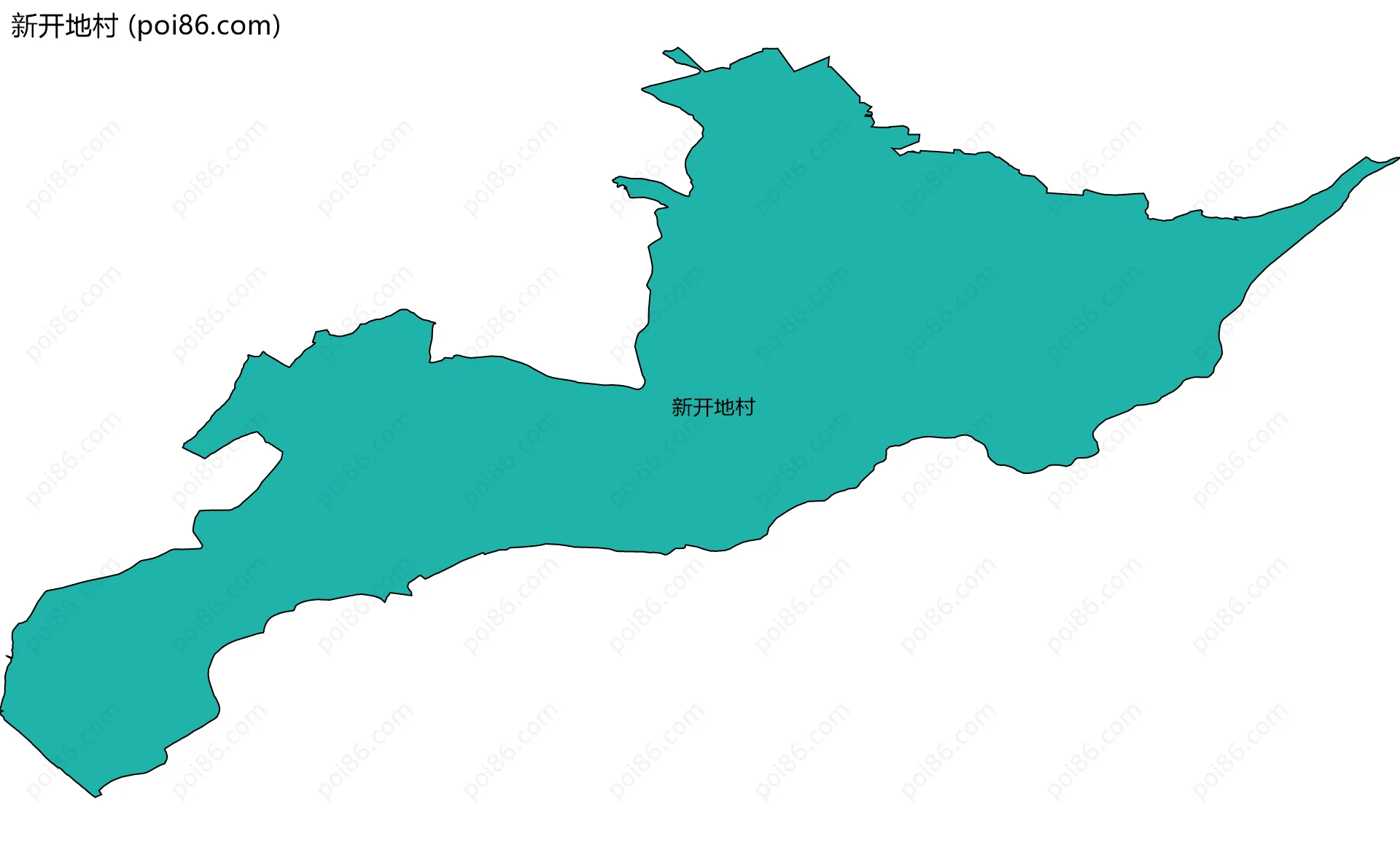新开地村边界地图