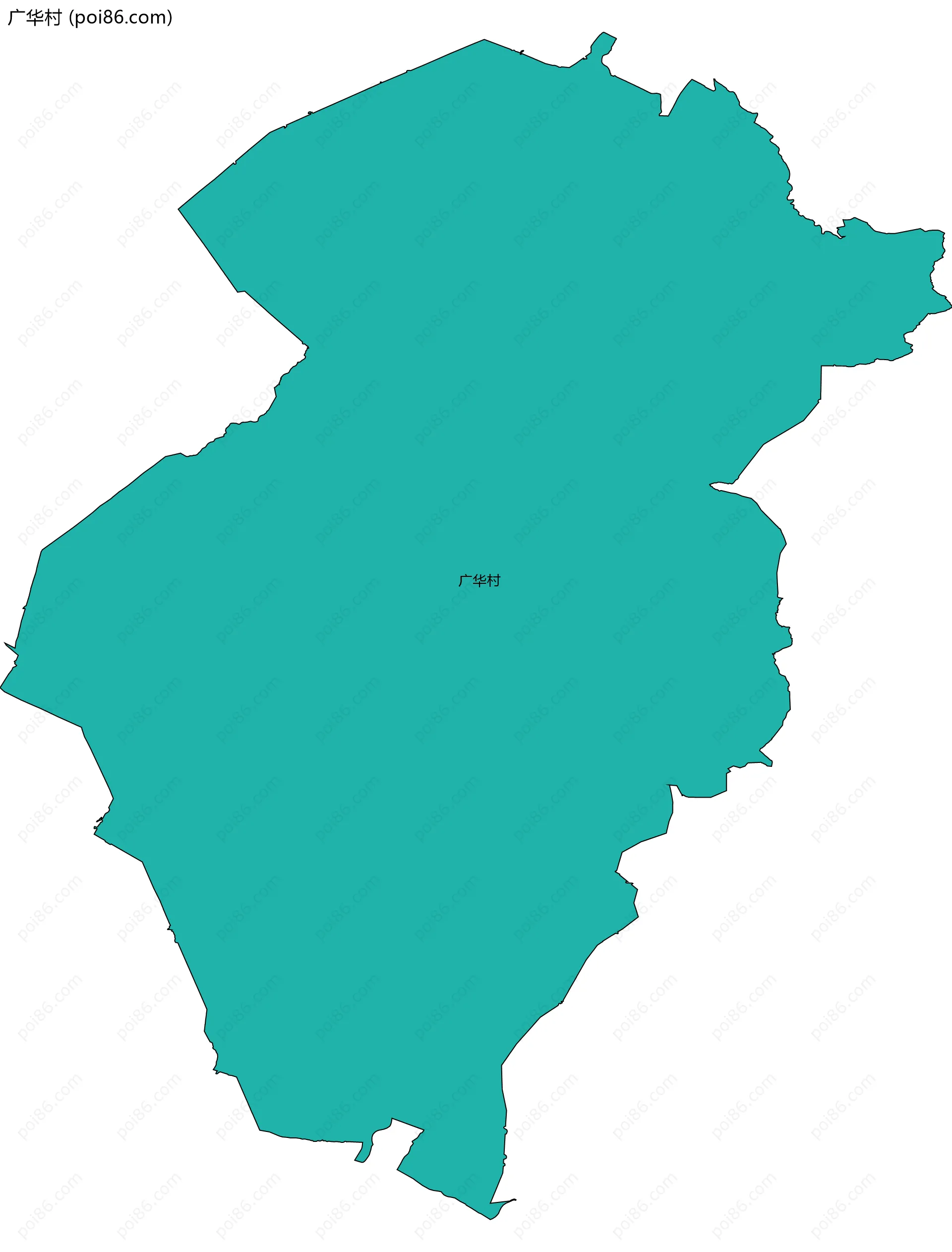 广华村边界地图