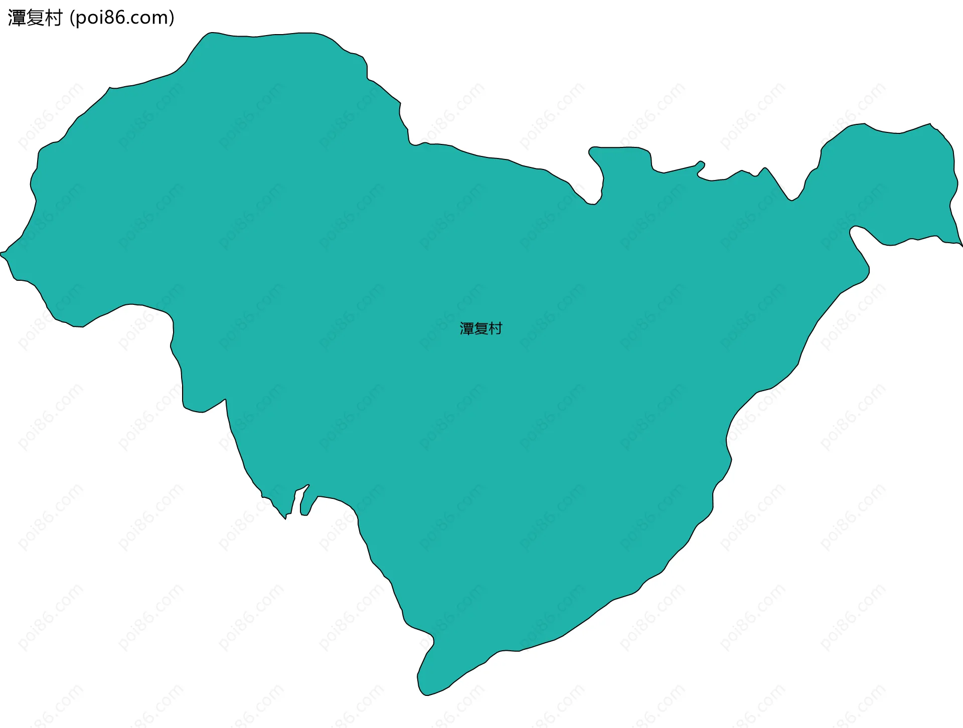 潭复村边界地图