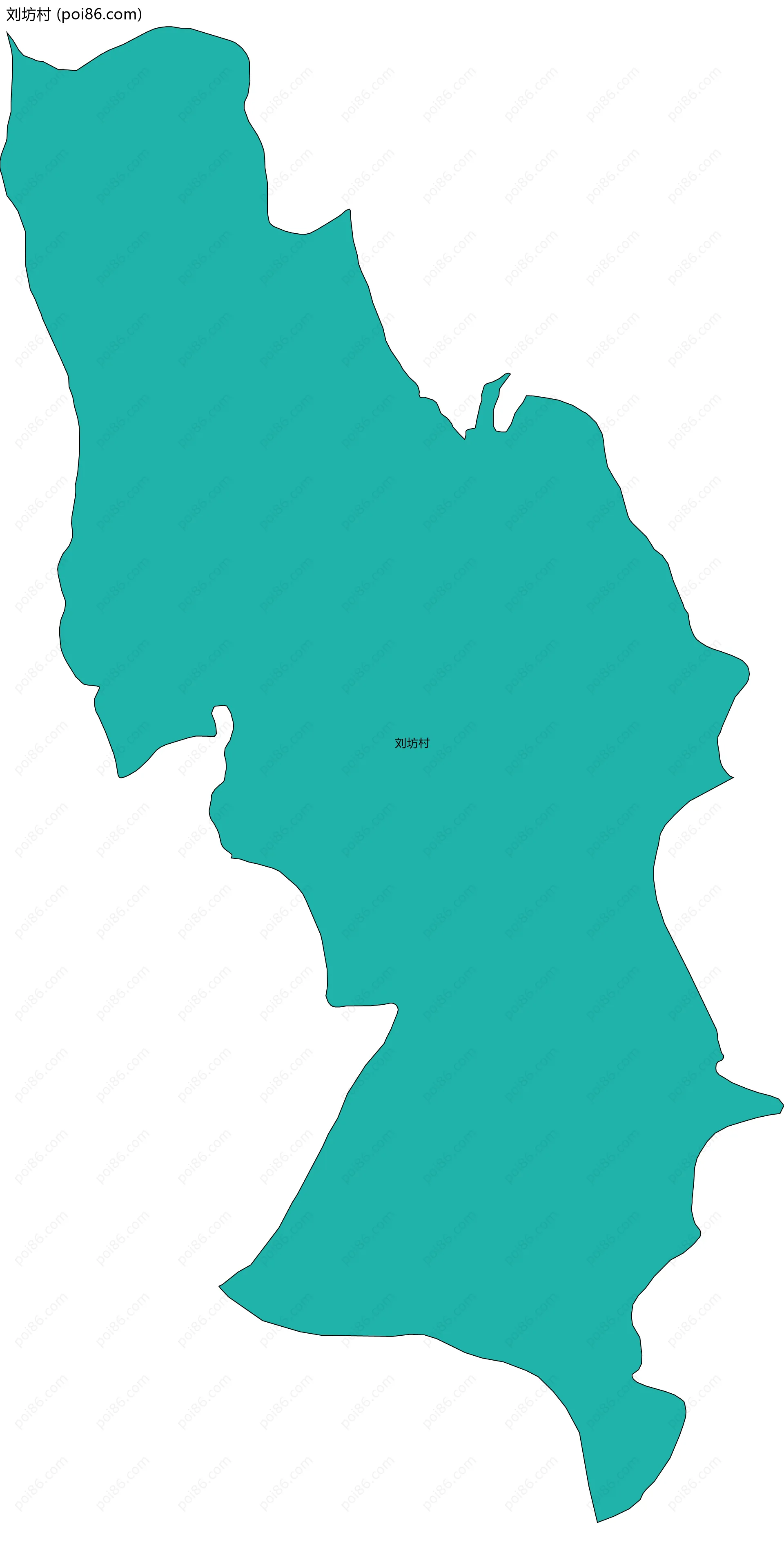 刘坊村边界地图