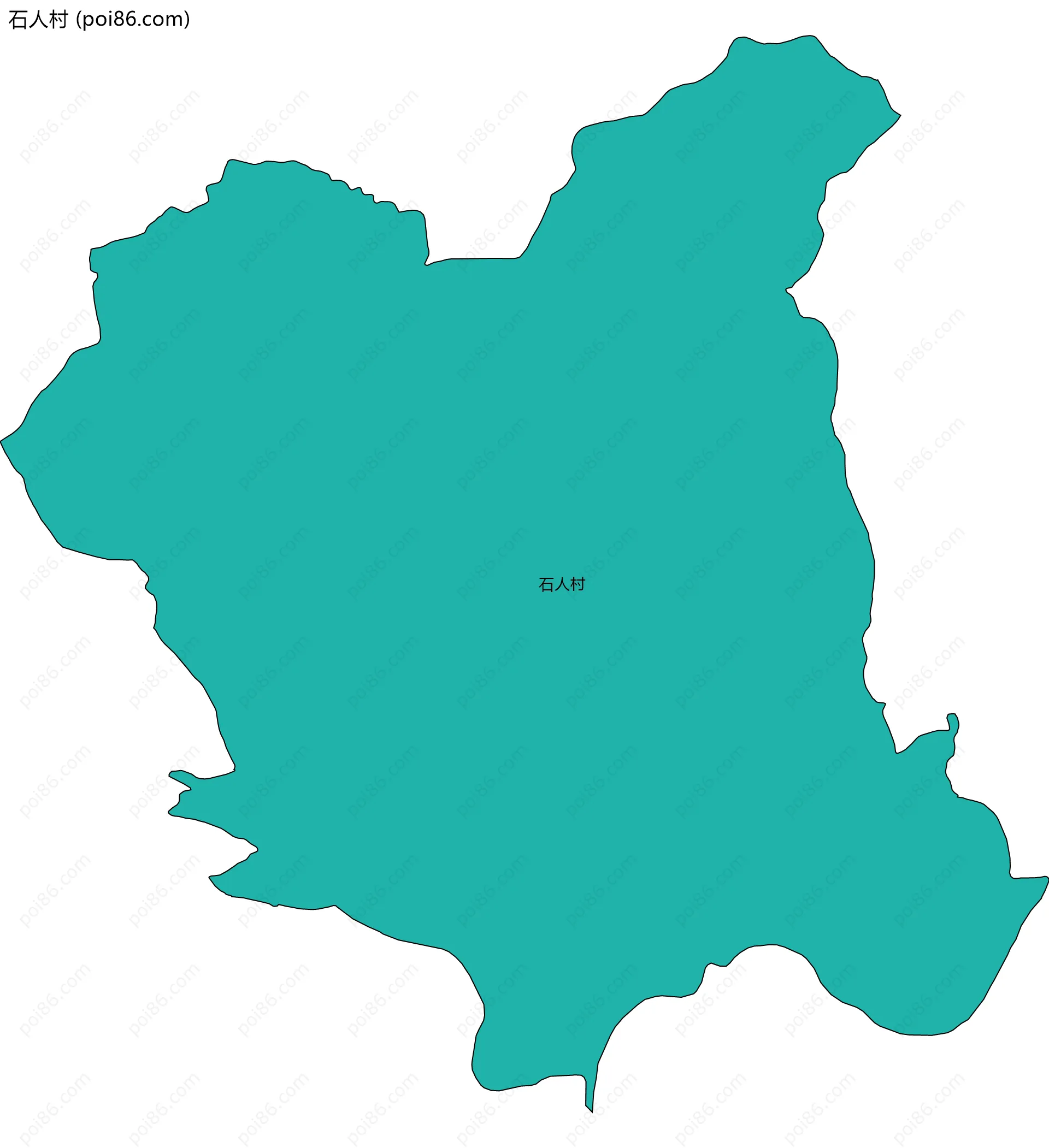 石人村边界地图