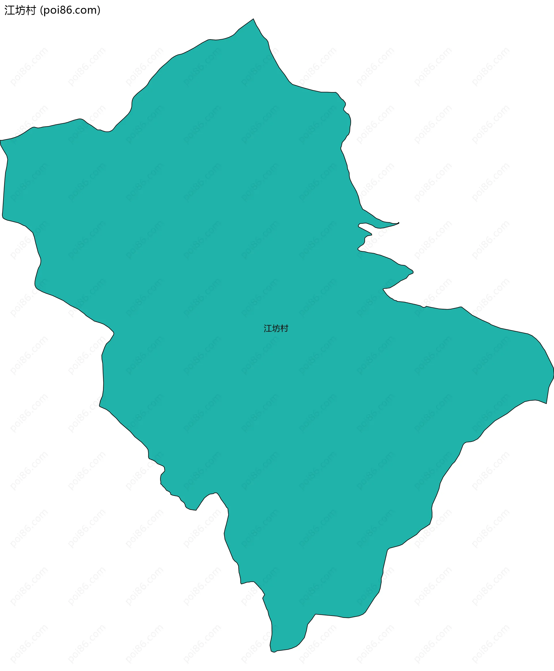 江坊村边界地图